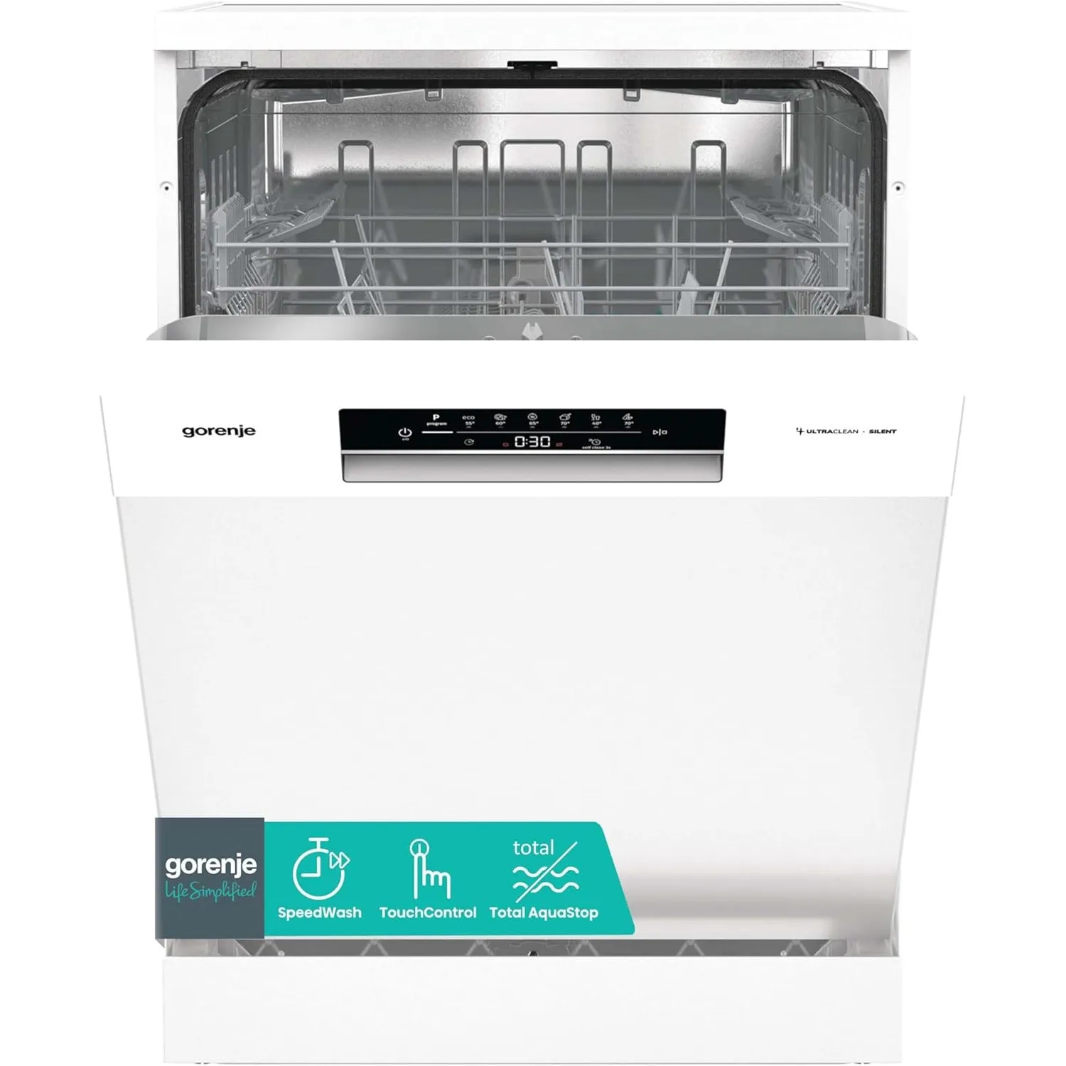 Gorenje GS642E90W Freistehender Geschirrspüler, 60 cm, 13 Maßgedecke, Total AquaStop, vollständiger Überlaufschutz, Hyg…