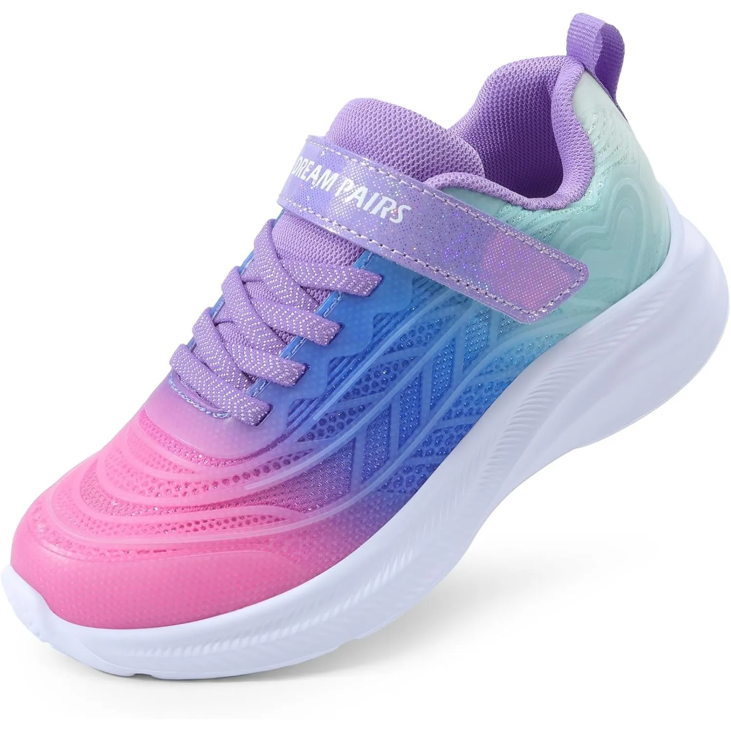 DREAM PAIRS Turnschuhe Kinder Sportschuhe Mädchen | Jungen Sneaker Atmungsaktiv Laufschuhe Outdoor Klettverschluss