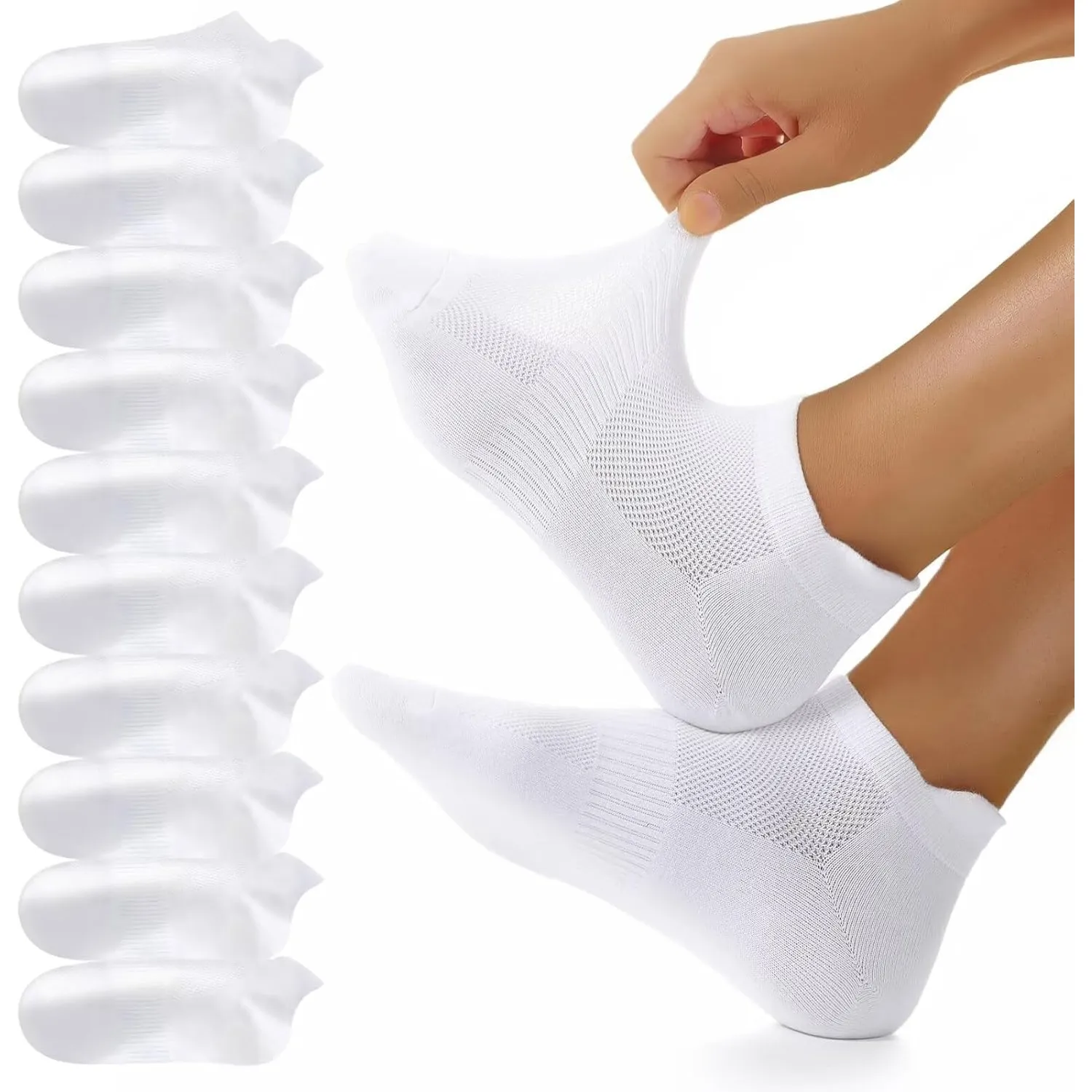 YouShow 10/20 Paar Sneaker Socken Herren Damen Atmungsaktive Kurz Socken