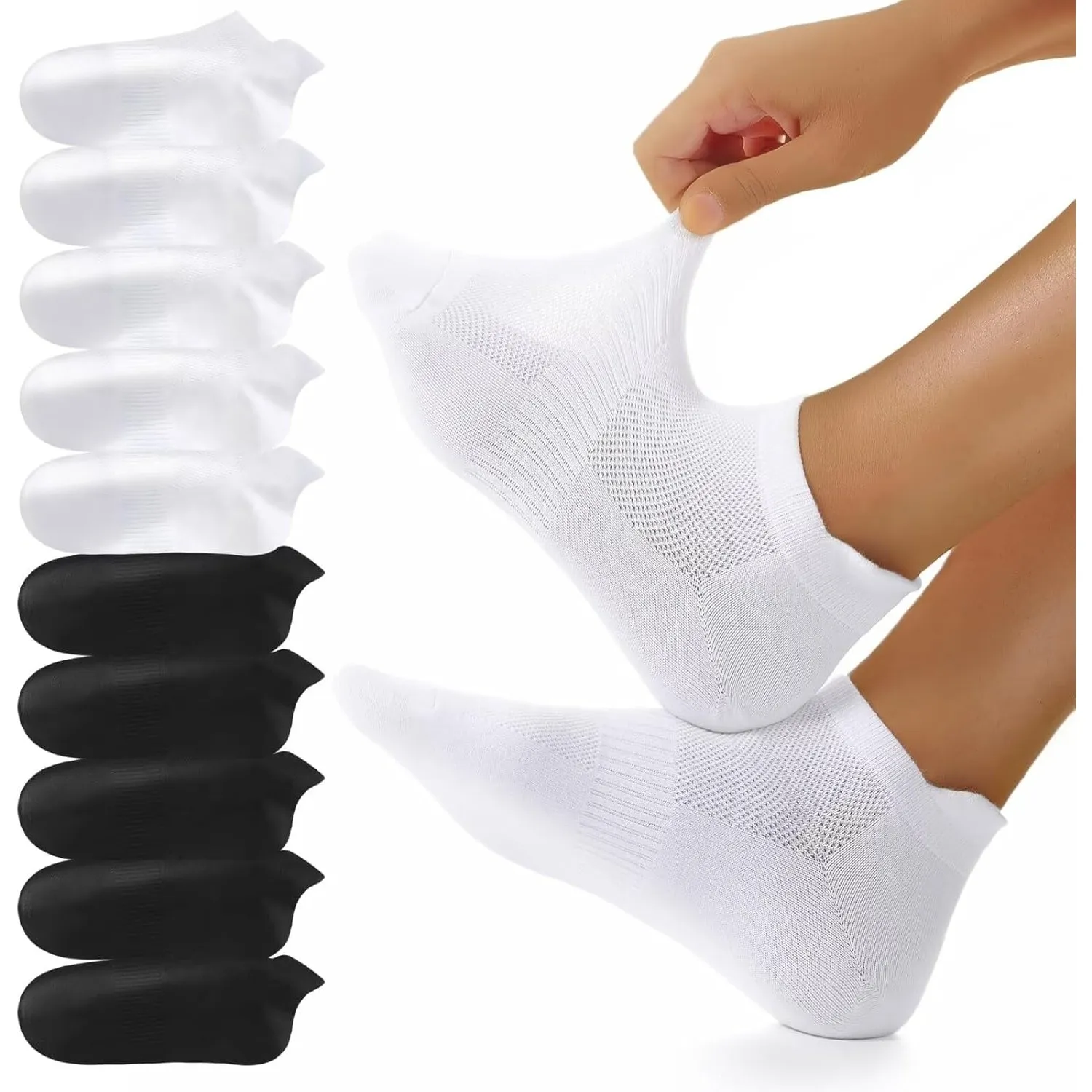 YouShow 10/20 Paar Sneaker Socken Herren Damen Atmungsaktive Kurz Socken