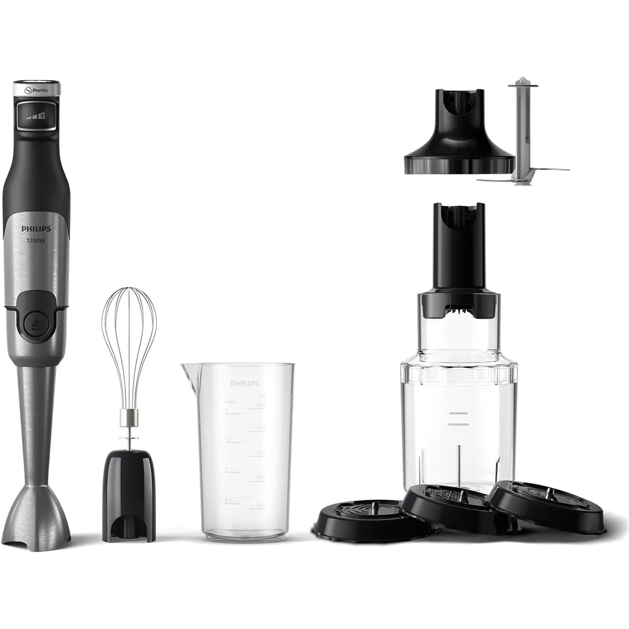 Philips Stabmixer 5000 Serie Zubehör Set, Schwarz, 1200 W