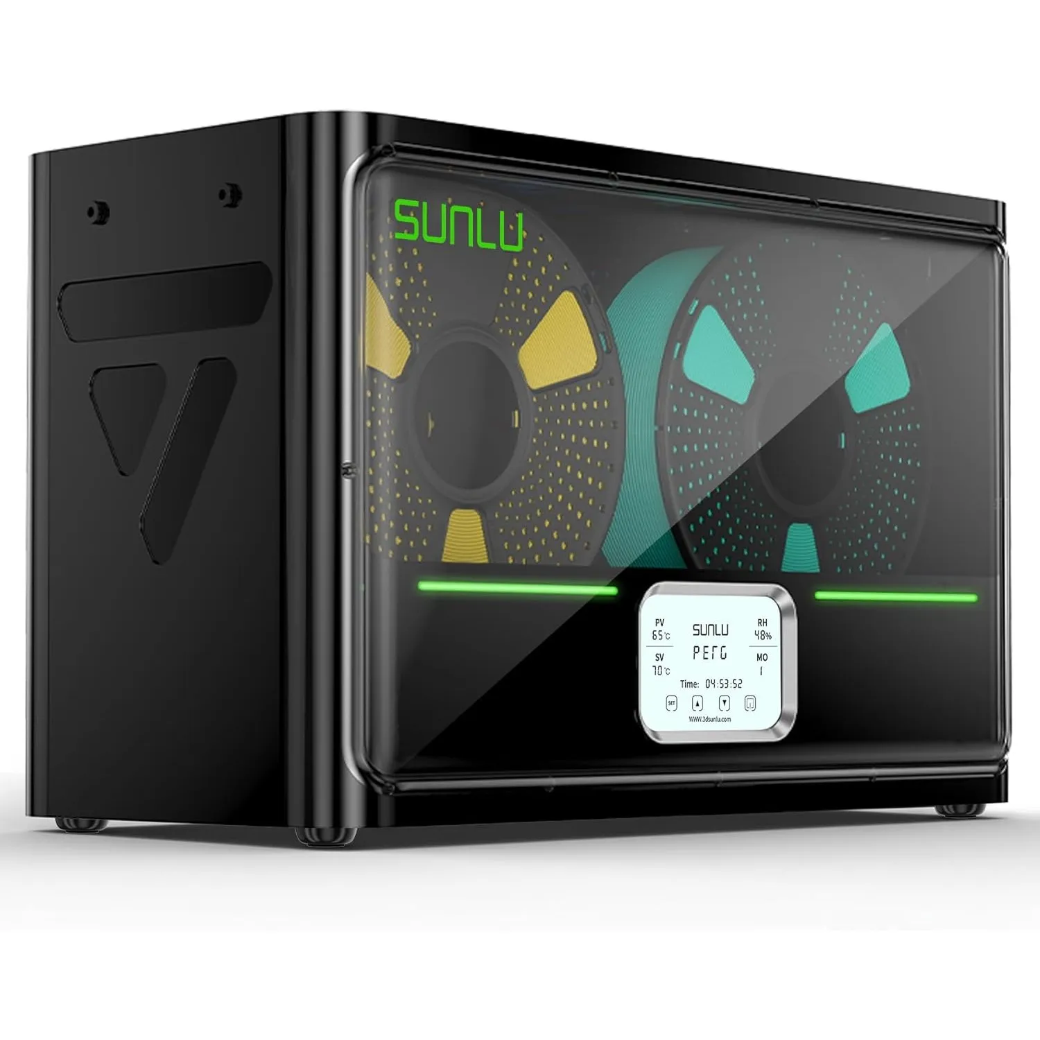 SUNLU Offizielle Filament Trockner Box S4, 2026 Neueste 4-Spulen 3D Drucker Filament Dryer, Upgraded 3 Umwälzventilator…