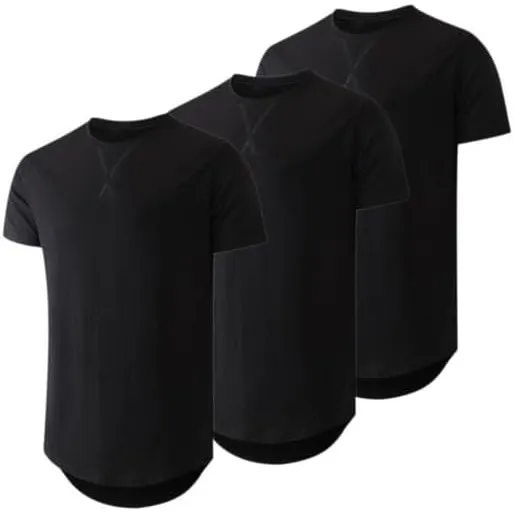 JMIERR 3 Pack T Shirt Herren Baumwolle T-Shirts Basic Einfarbig Hemd