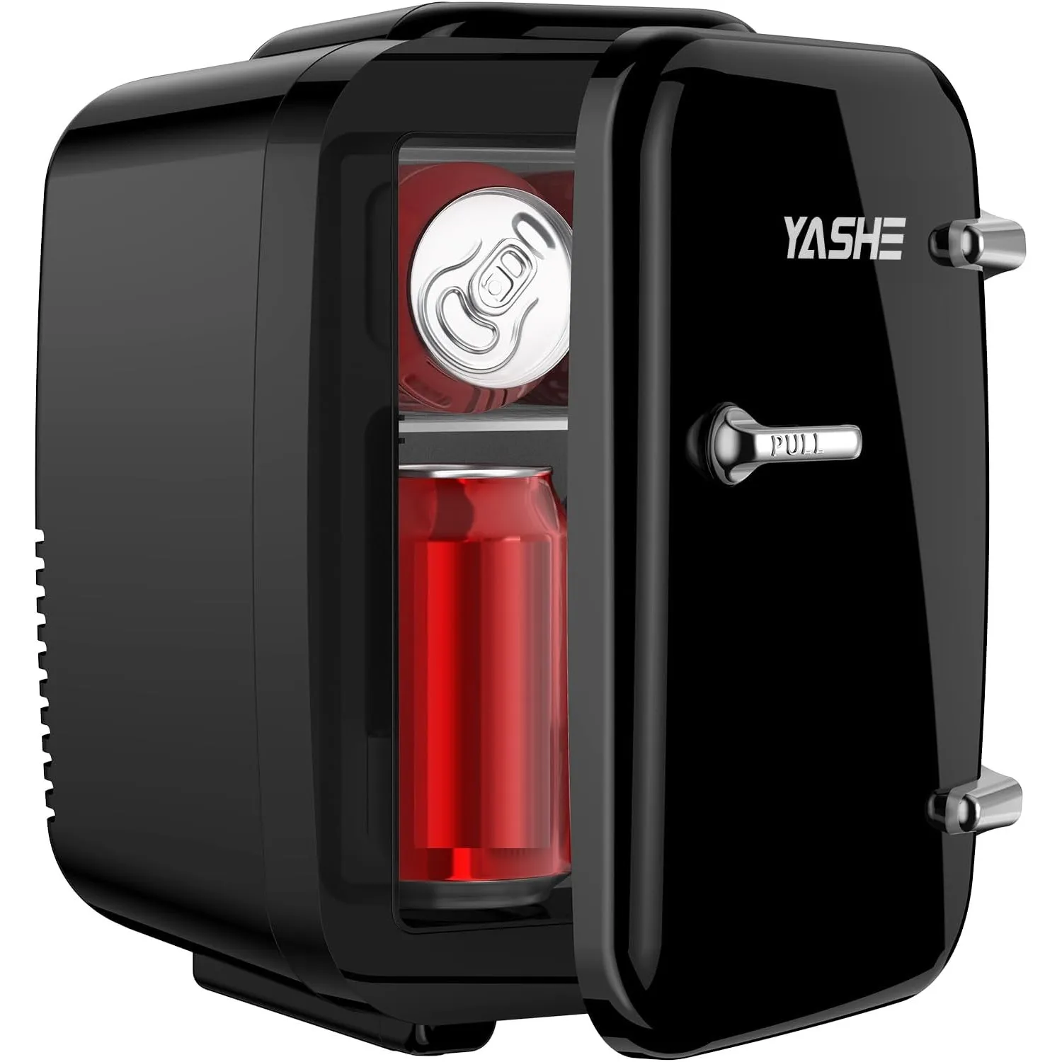 YASHE Mini Kühlschrank, 4 Liter Mini-Kühlschränke für Kosmetik, Getränke, 220V AC/ 12V DC Thermoelektrische Kühlung und…