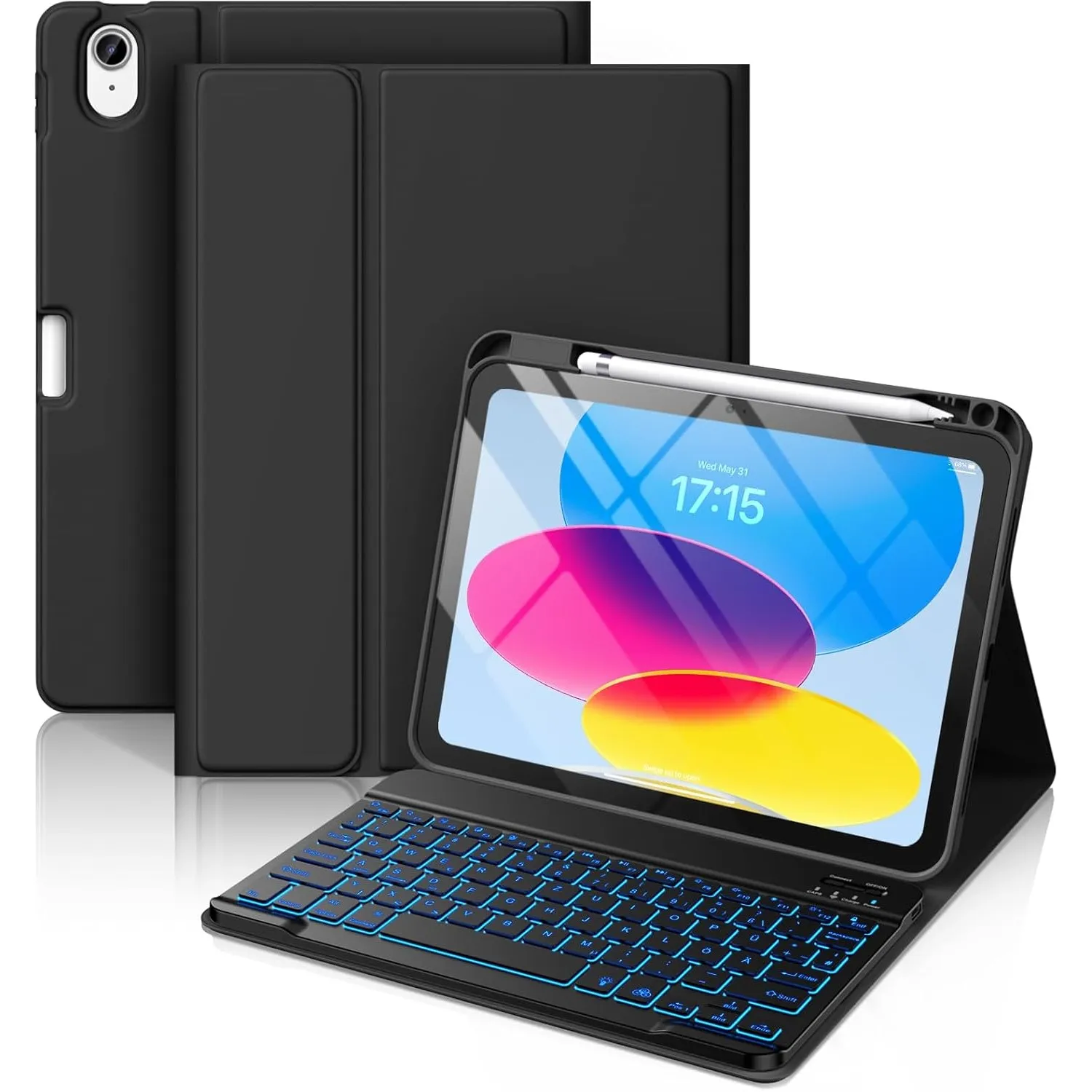 Vobafe Tastaturhülle für iPad A16 11. Gen / 10. Gen