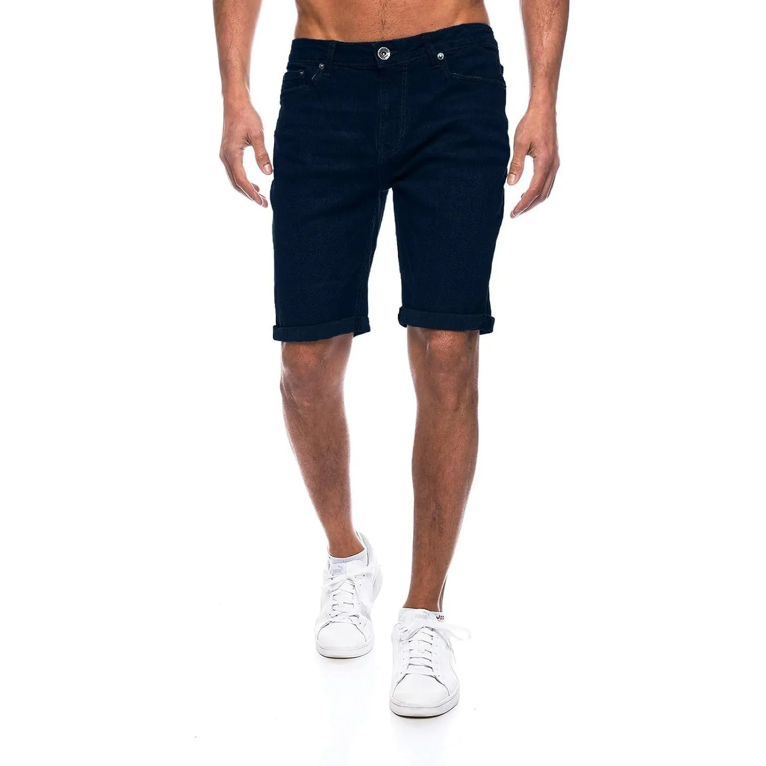 JEEL Herren Kurze Hosen - Slim-Fit Jeans-Shorts - 5-Pocket-Style - Stretch Herren-Shorts - Kurze Hose für Männer - Basi…