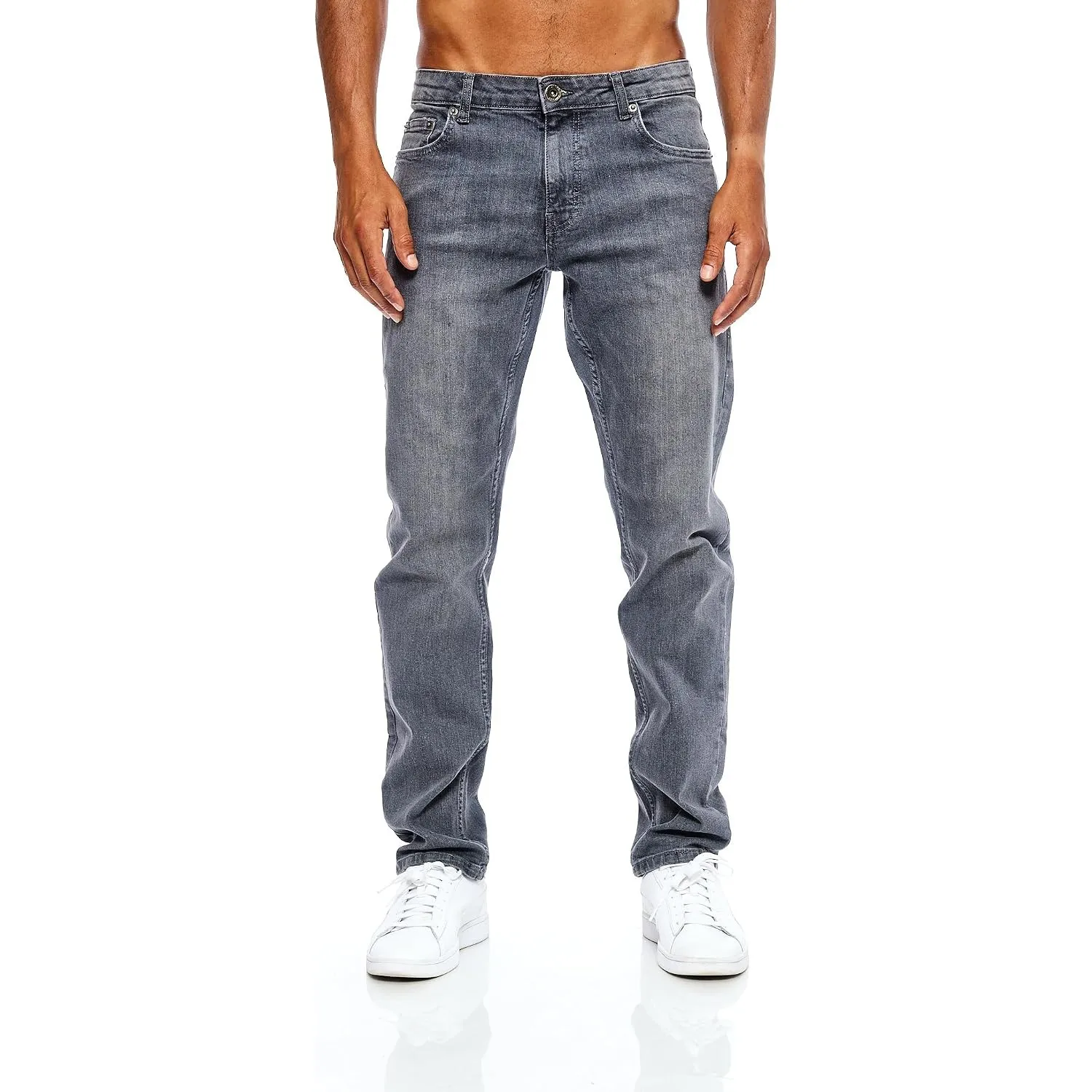 JEEL Herren-Jeans - Regular-Fit Straight-Cut