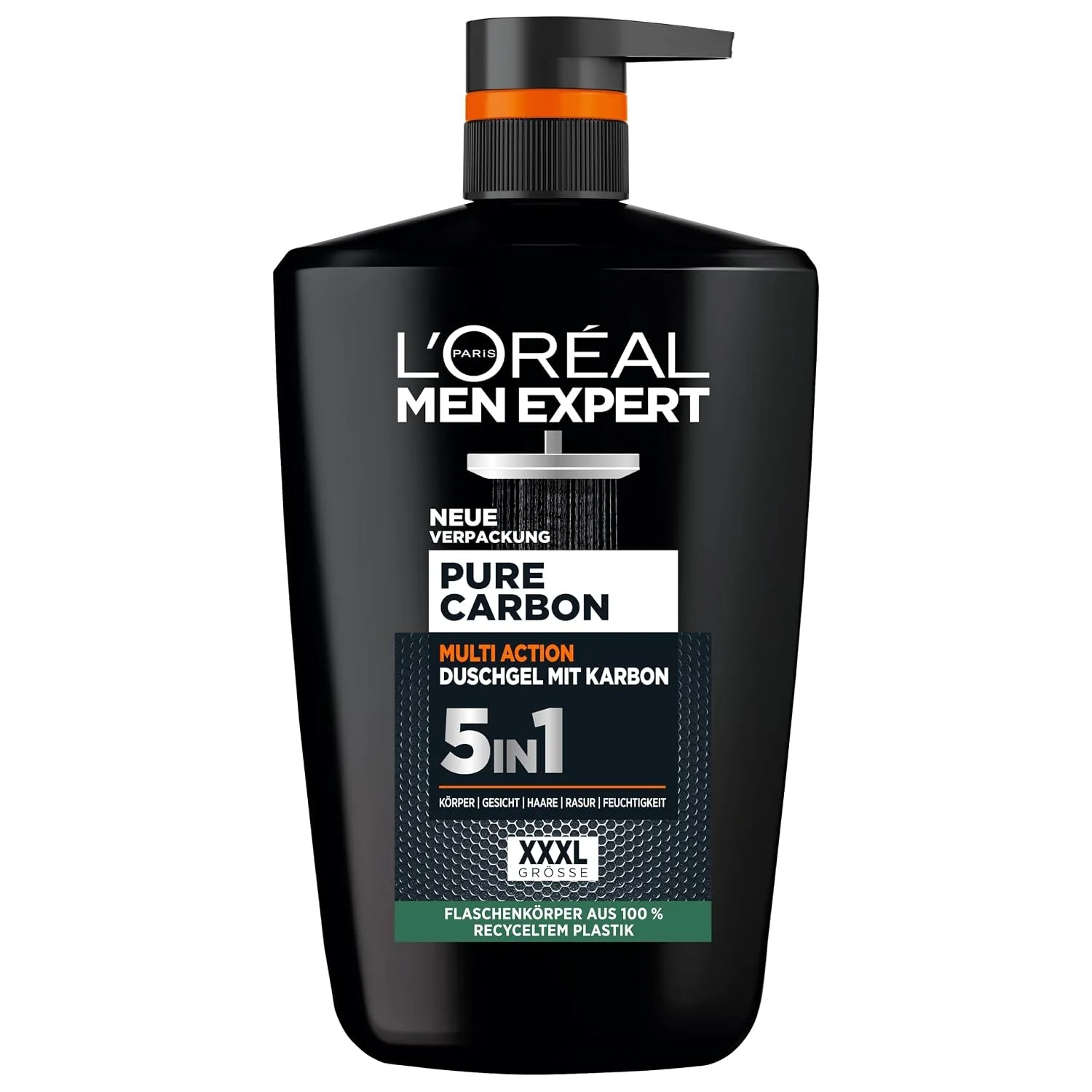 L'Oréal Men Expert XXXL 5in1 Duschgel und Shampoo für Männer, Duschbad zur Reinigung von Körper, Haar und Gesicht, Herr…