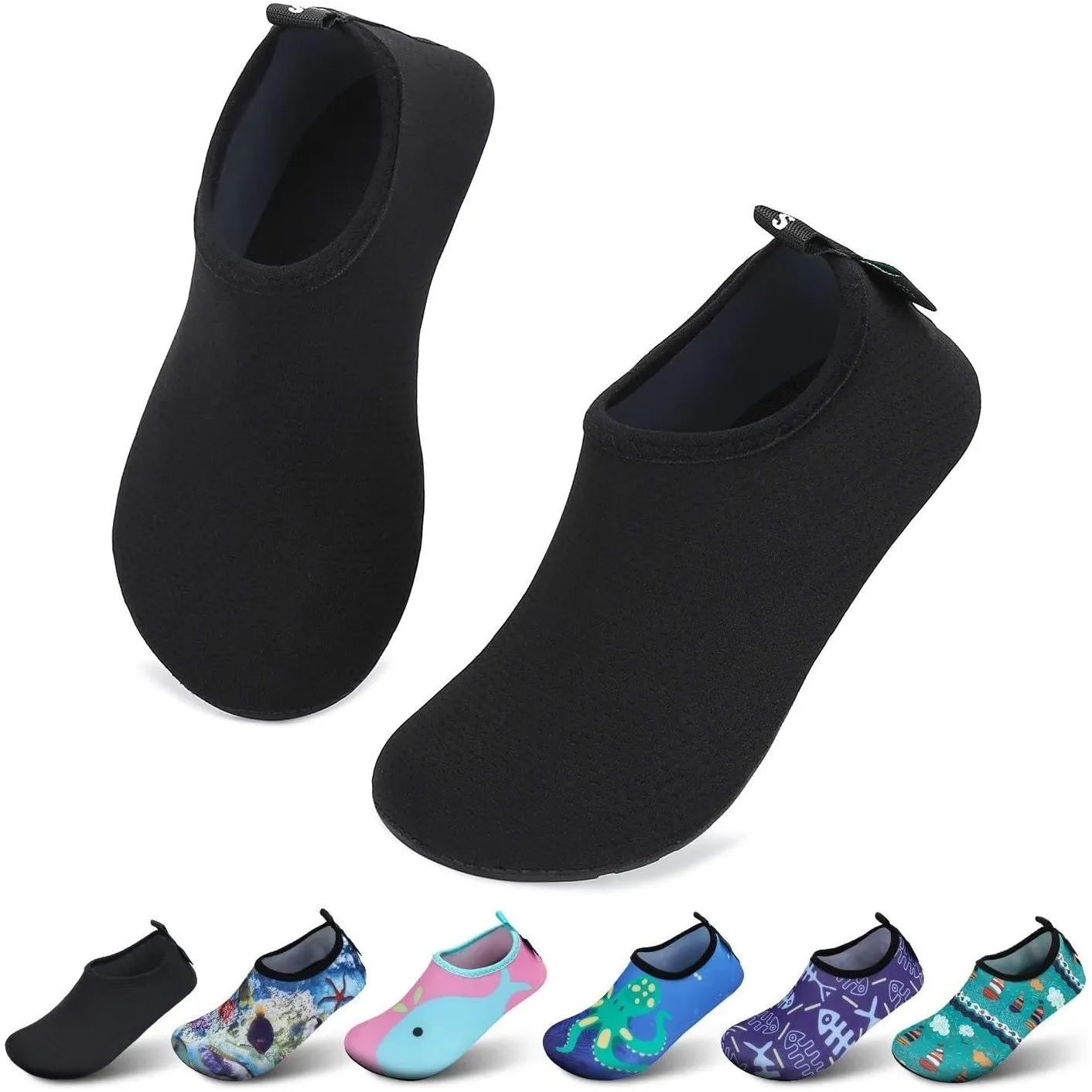 SAGUARO Kinder Badeschuhe Mädchen Schwimmschuhe Junge Schnell Trocken Outdoor Aqua Schuhe Pool Yoga，21-35EU