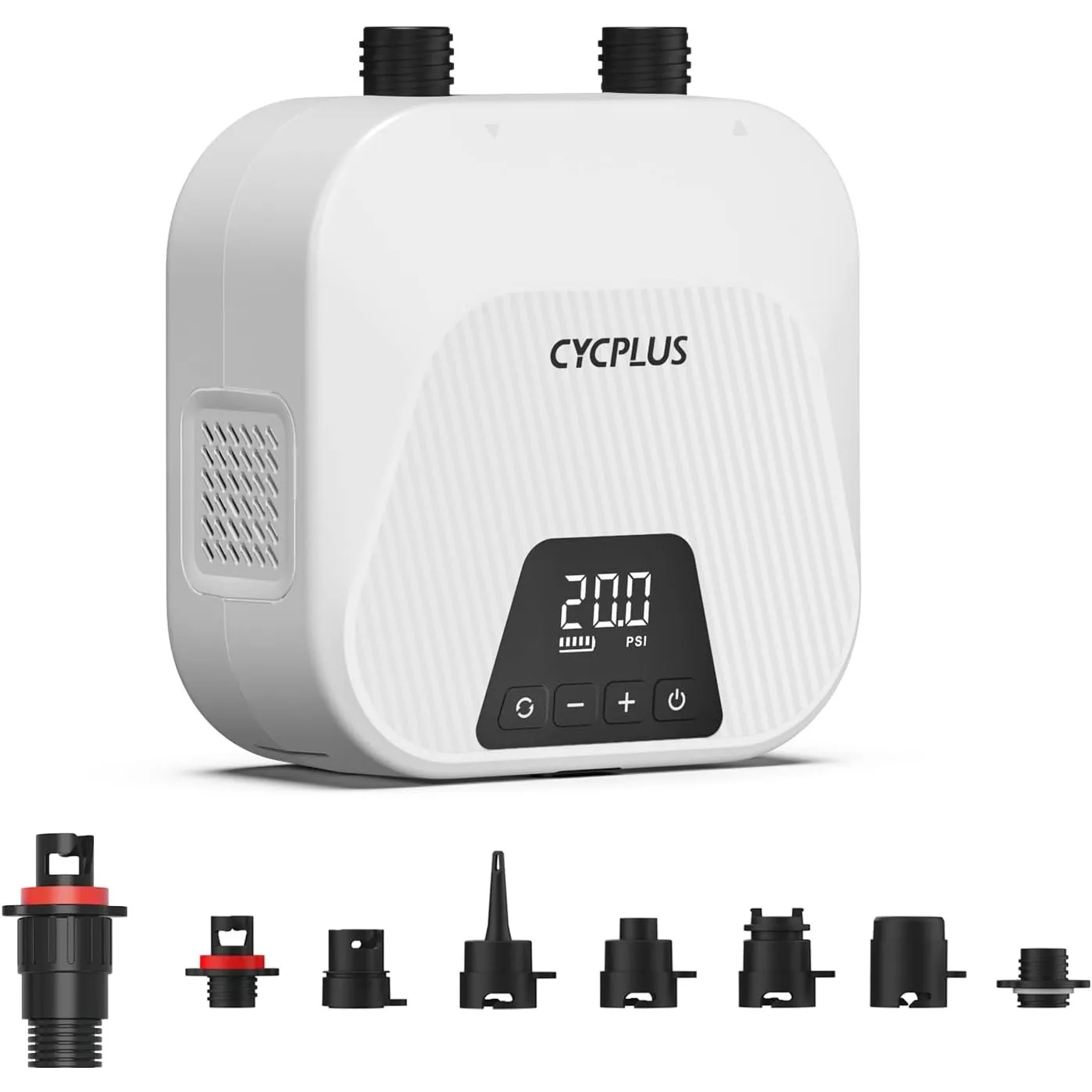 CYCPLUS 20PSI Hochdruck Smart SUP Luftpumpe, Akku-betrieben, Intelligent Dual Stage Inflation & Deflation, Auto-Off Luf…
