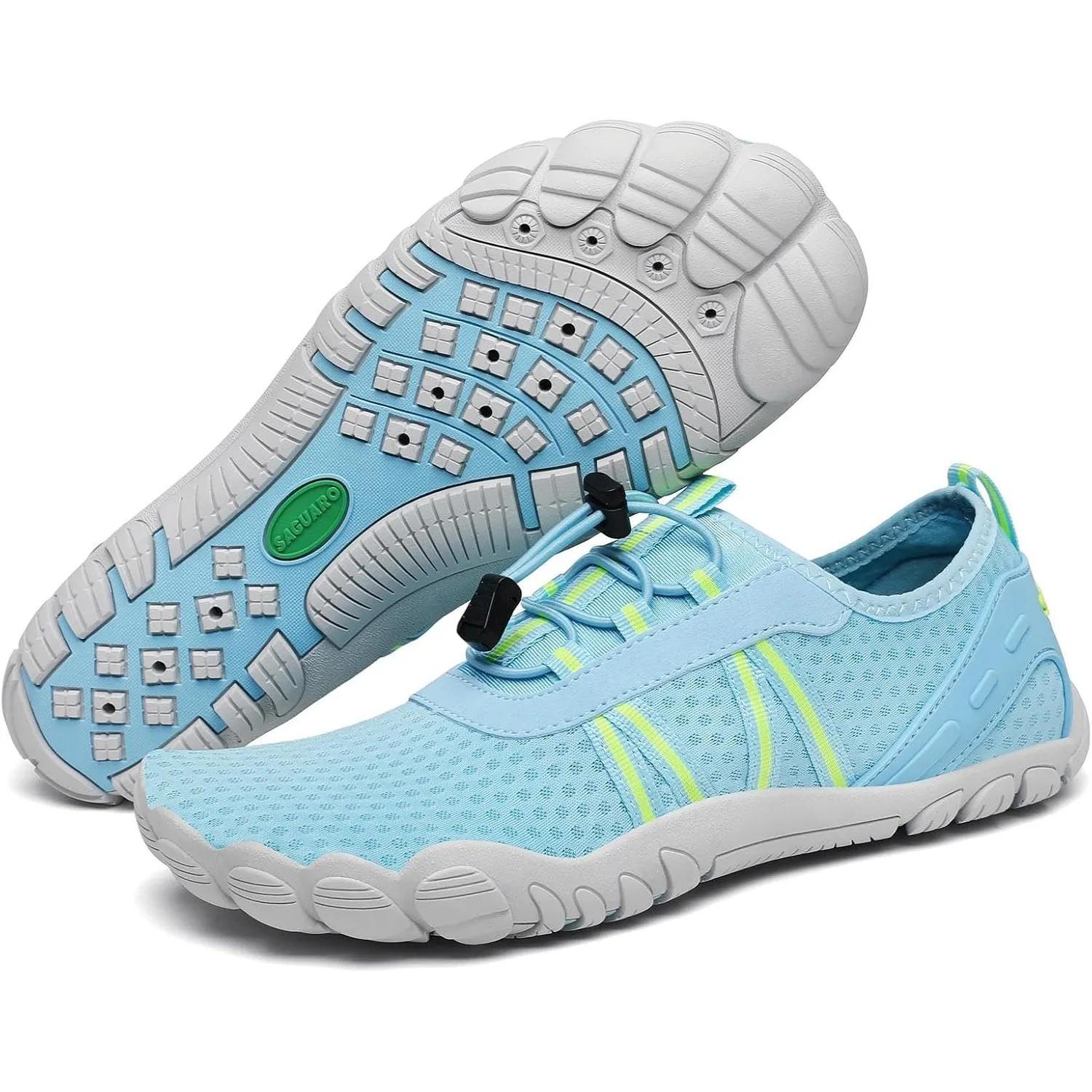 SAGUARO Unisex Barfuß Badeschuhe rutschfeste Barfußschuhe Schnelltrocknende Wasserschuhe mit Drainagelöcher Gr.36-48