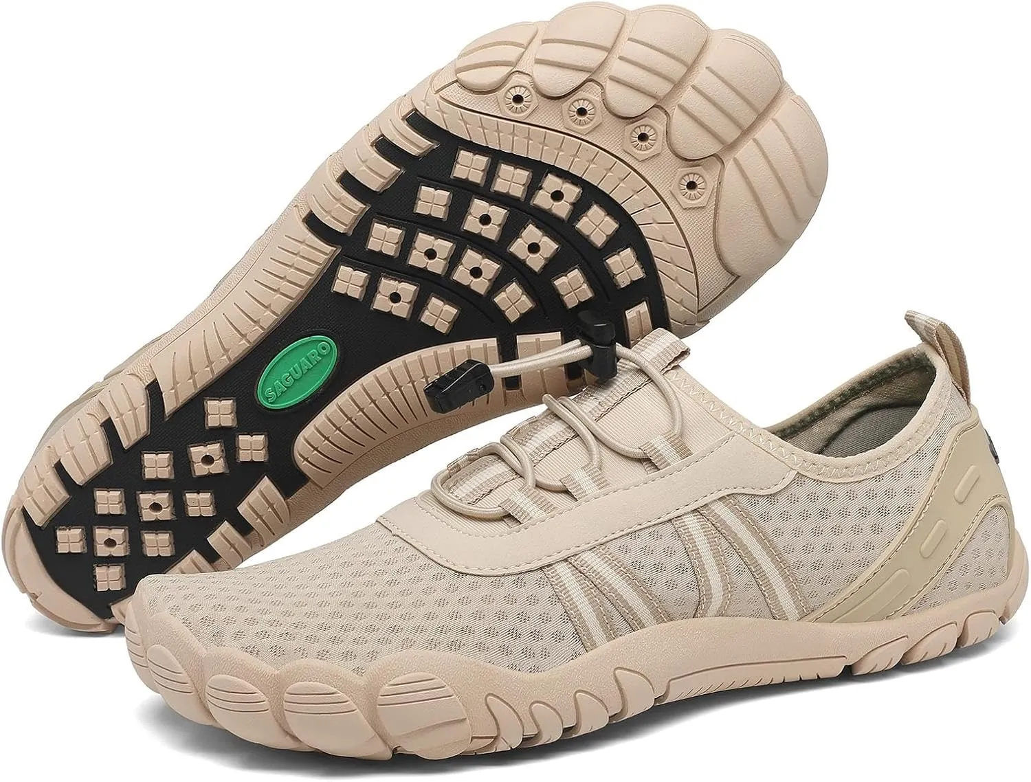 SAGUARO Unisex Barefoot Bathing Shoes Non-Slip Barefoot Shoes Quick-Drying Water Shoes with Drainage Holes Size 36-48