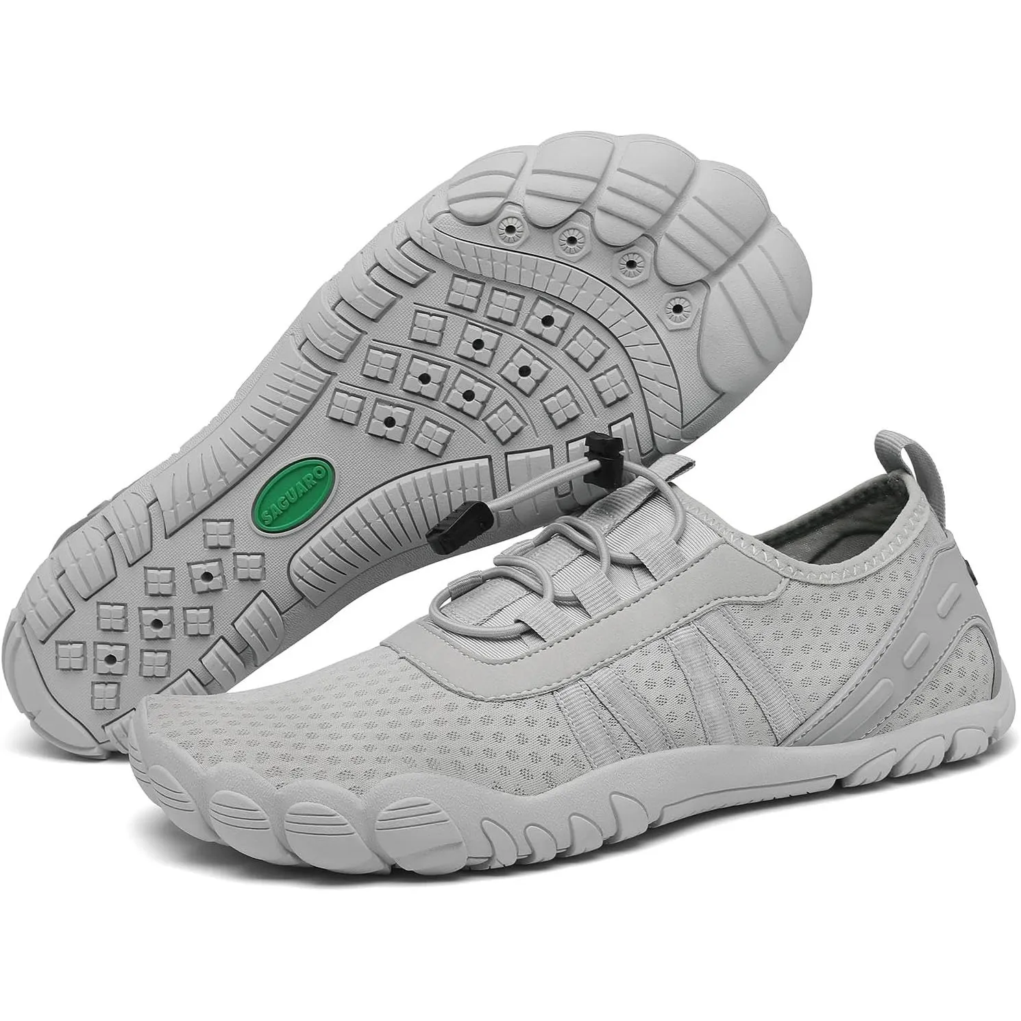 SAGUARO Unisex Barfuß Badeschuhe rutschfeste Barfußschuhe Schnelltrocknende Wasserschuhe mit Drainagelöcher Gr.36-48
