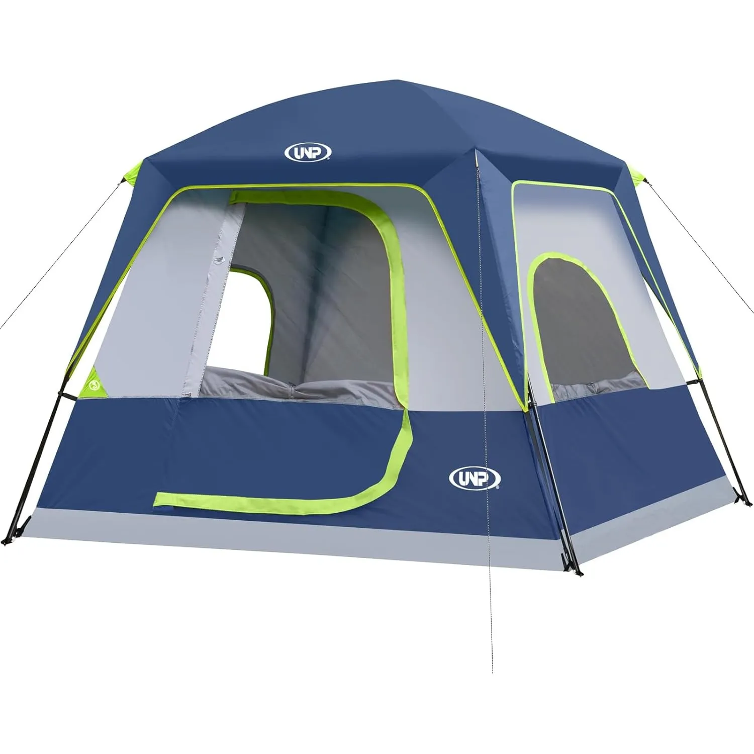 UNP Campingzelt FüR 4-8 Personen, Einfach Aufzubauen, Wasserdicht Mit Regendach, FüR Camping/Wandern Und Trekking, Zelt…