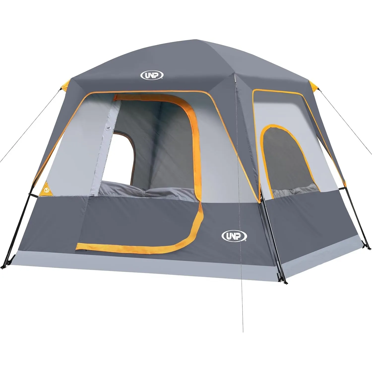UNP Campingzelt FüR 4-8 Personen, Einfach Aufzubauen, Wasserdicht Mit Regendach, FüR Camping/Wandern Und Trekking, Zelt…