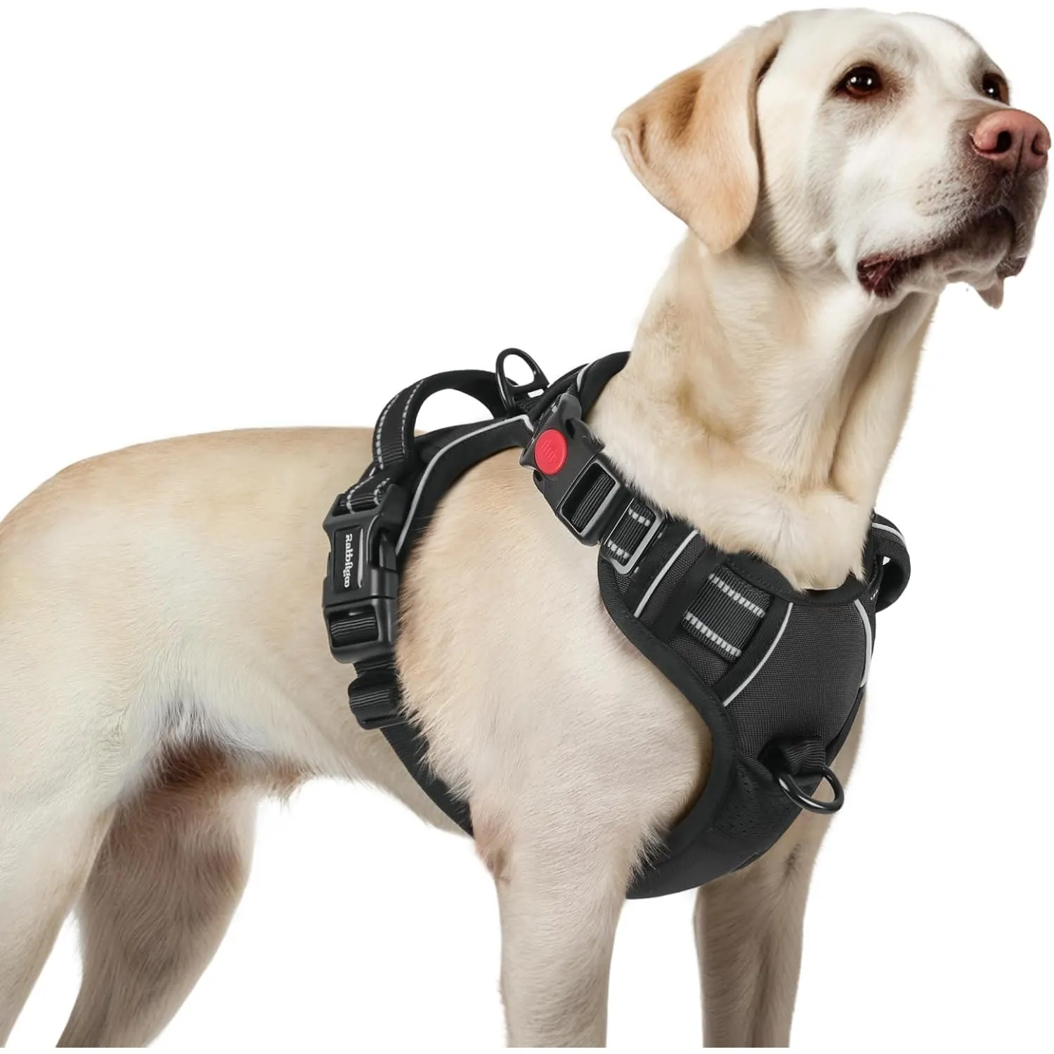 rabbitgoo Hundegeschirr Grosse Hunde, Verstellbare Geschirr Hund ohne Zug & Würgen, Anti Zug Hundegeschirr mit Griff, w…