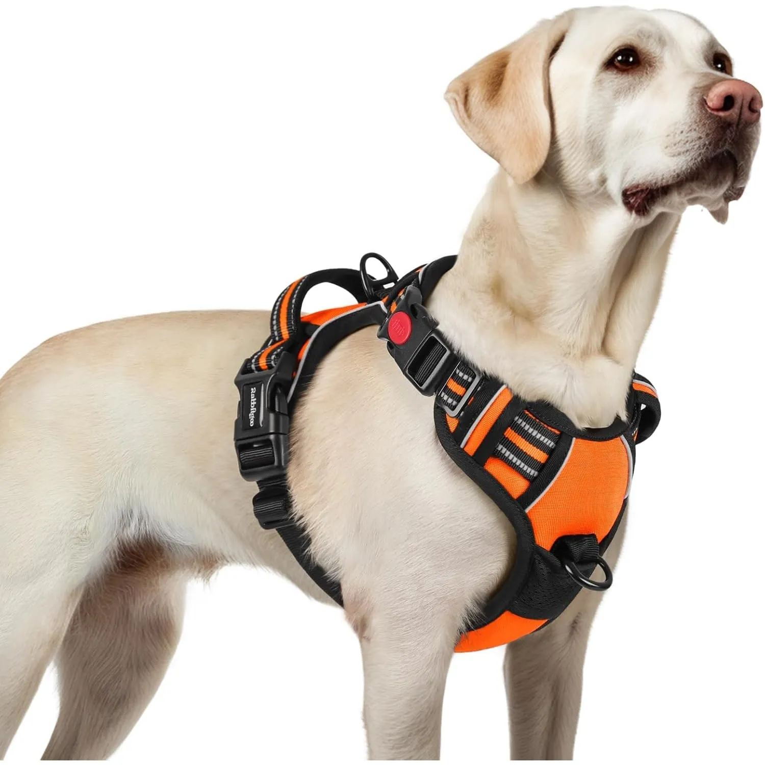 rabbitgoo Hundegeschirr Grosse Hunde, Verstellbare Geschirr Hund ohne Zug & Würgen, Anti Zug Hundegeschirr mit Griff, w…