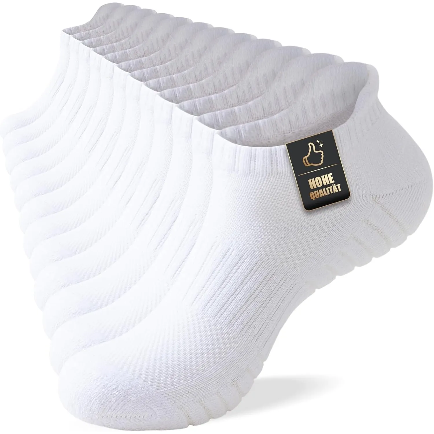 SockWaddles Sneaker Socken Herren Damen, Sportsocken mit Gepolstert，Sneakersocken Atmungsaktive Baumwolle Kurze Laufsoc…