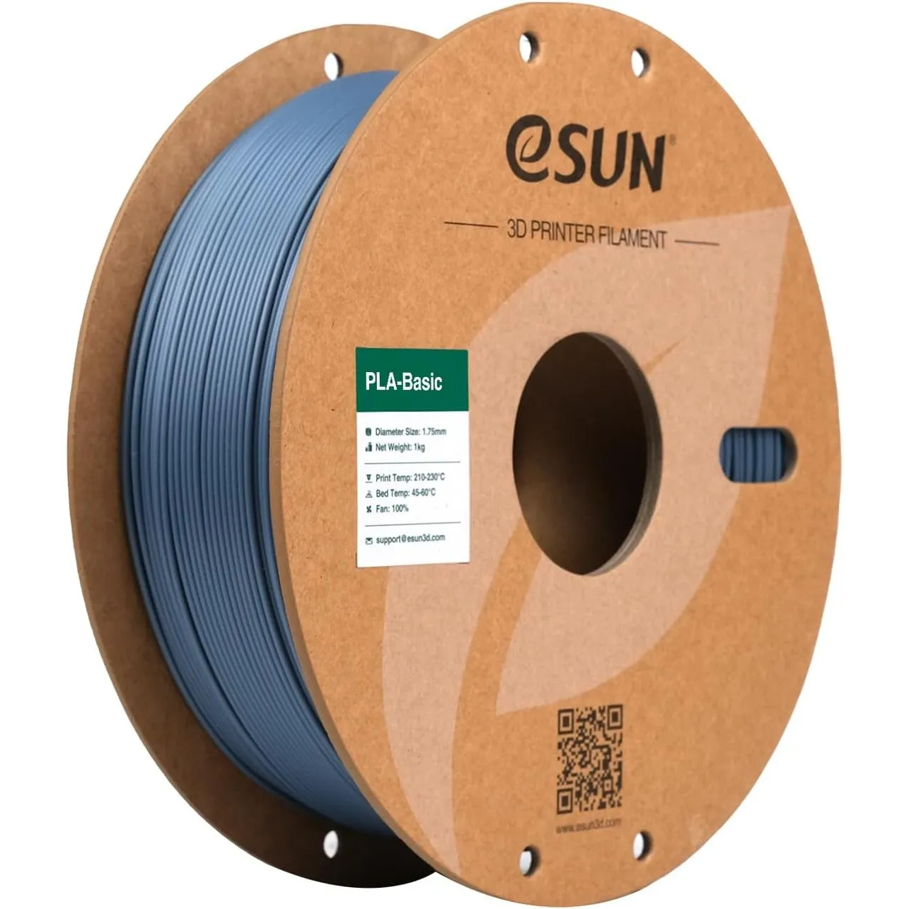 eSUN PLA Basic Filament 1.75mm, Grau, 1KG