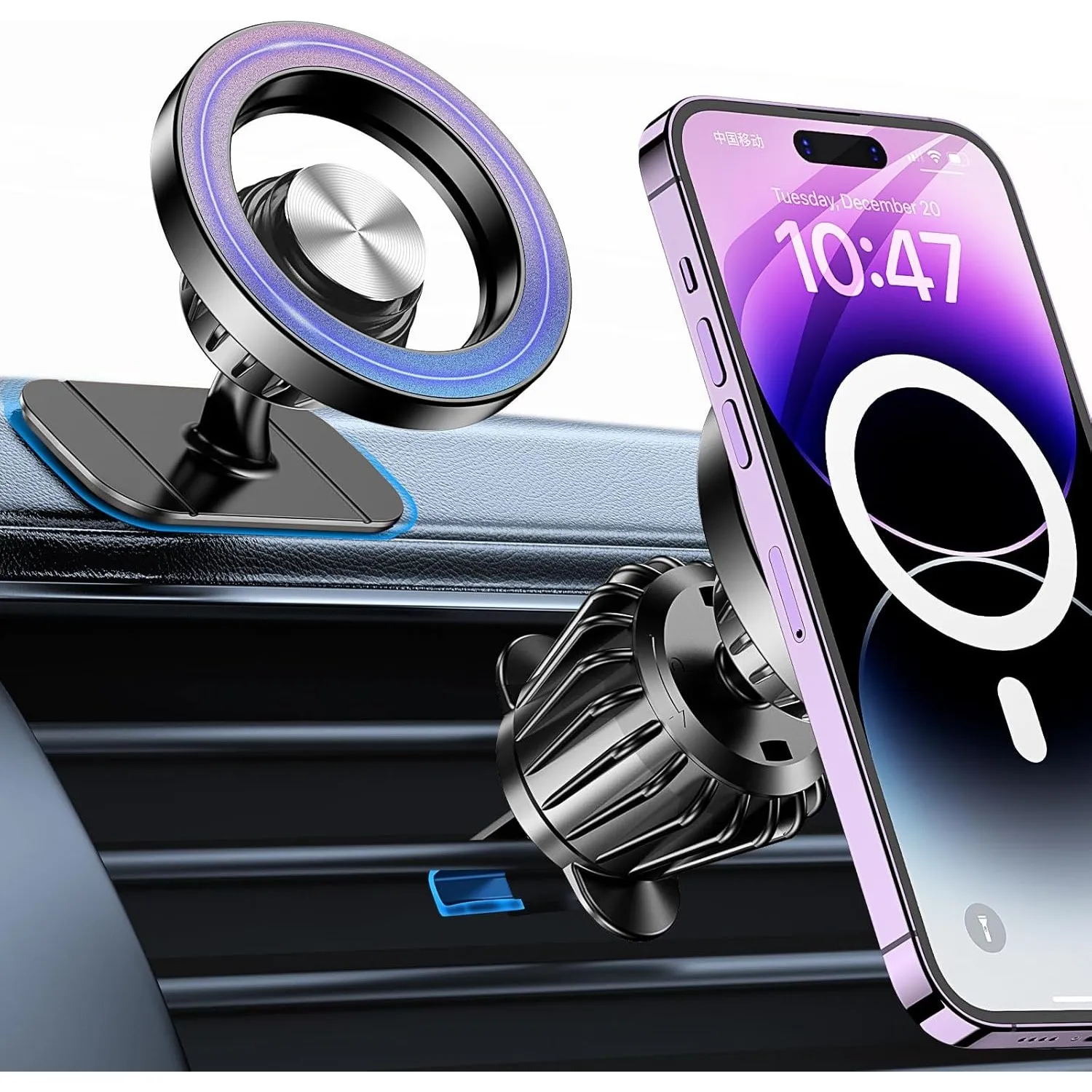 Coolpow Handyhalterung Auto für Magsafe Autohalterung Lüftung Starke Magnet