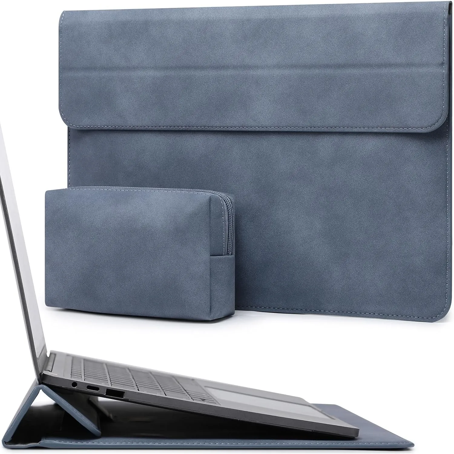 HYZUO 13 Zoll Laptoptasche mit Ständer für MacBook Air, Haze Blau | für MacBook Air 13 M5-M1, 2026 13" MacBook Neo, 202…