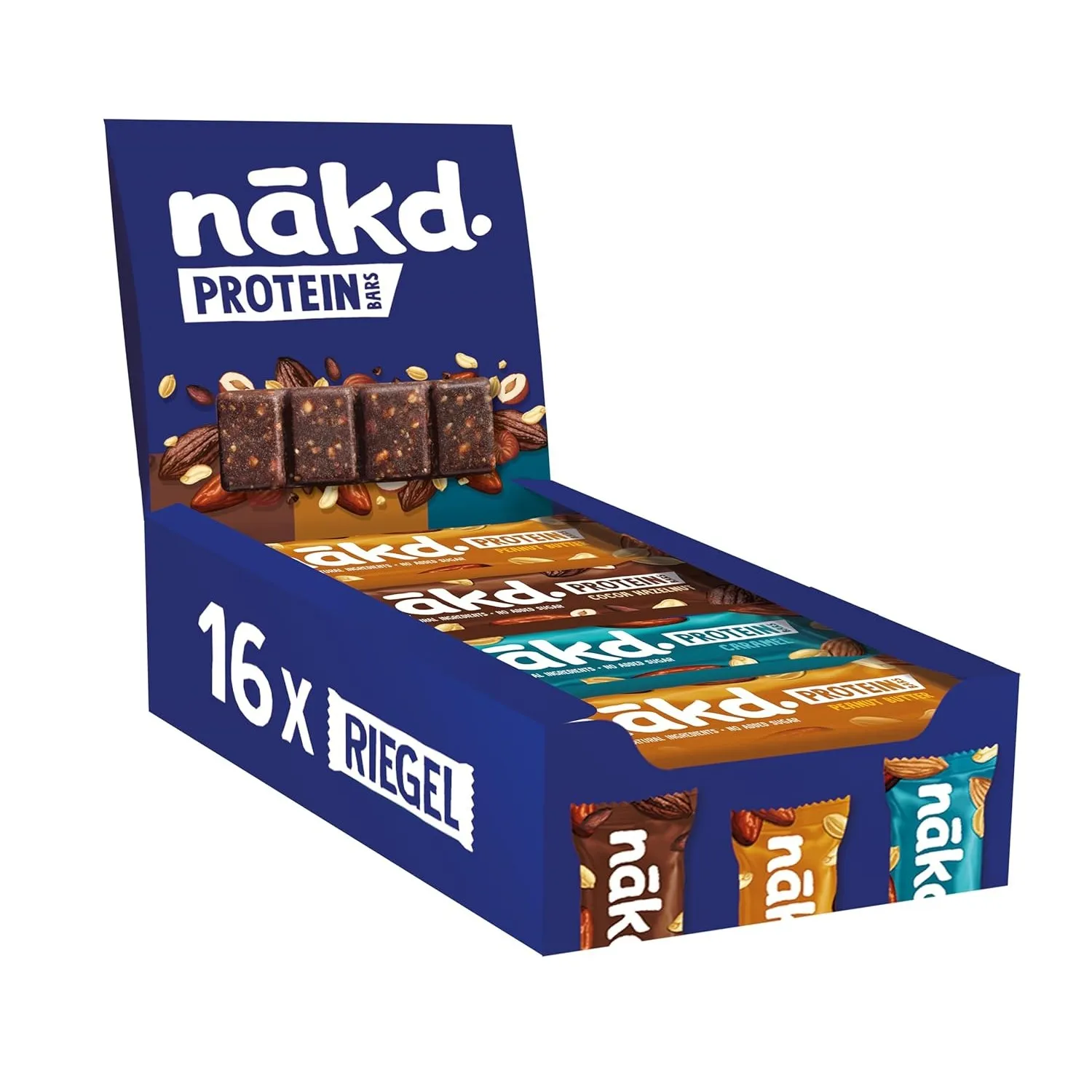 Nākd. Protein Variety Pack | Protein-Riegel | 7g Pflanzliches Protein | 100% Natürliche Zutaten | Ohne Zuckerzusatz | V…