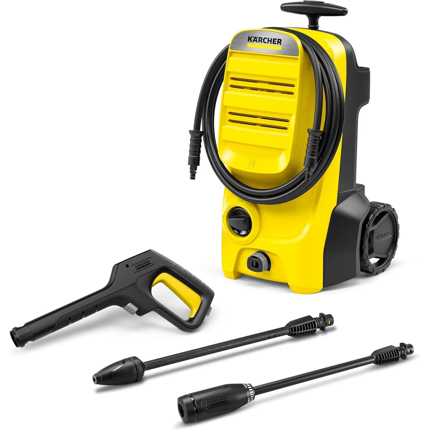 Kärcher Hochdruckreiniger K 4 Classic, Druck: max. 130 bar, Fördermenge: 420 l/h, Flächenleistung: 30 m²/h, Wasserfilte…
