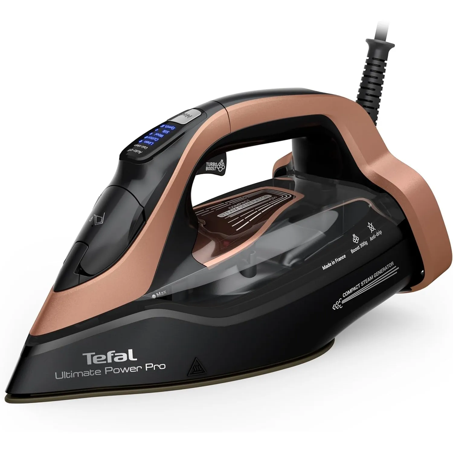Tefal Ultimate Power Pro Dampfbügeleisen, Pumpentechnologie, 3200 W, 85 g/min kont. Dampfabgabe, 300 g/min-Dampfstoß, M…