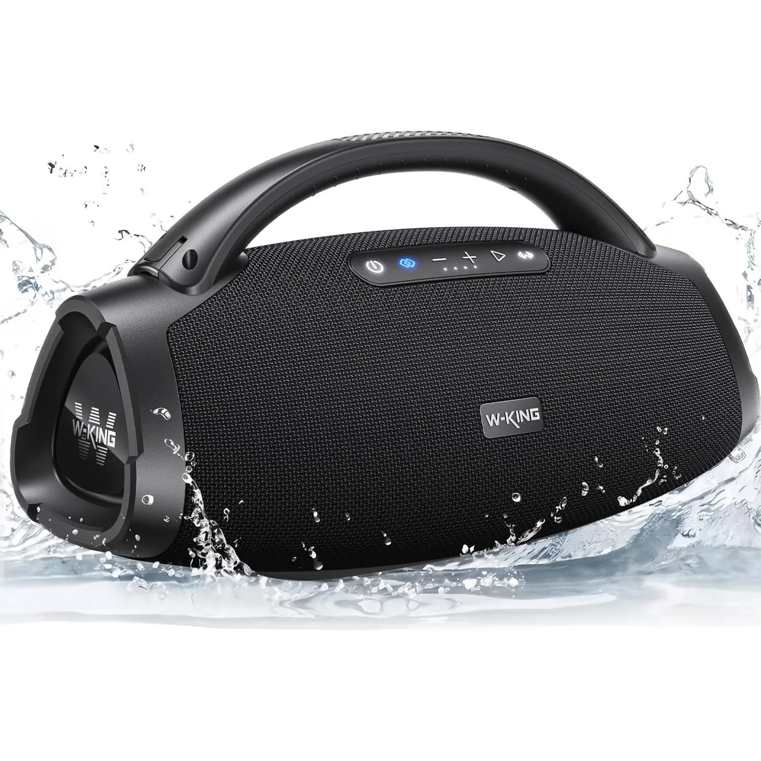 W-KING Tragbarer Bluetooth Lautsprecher Box Groß 330W Peak, 7.5" Subwoofer