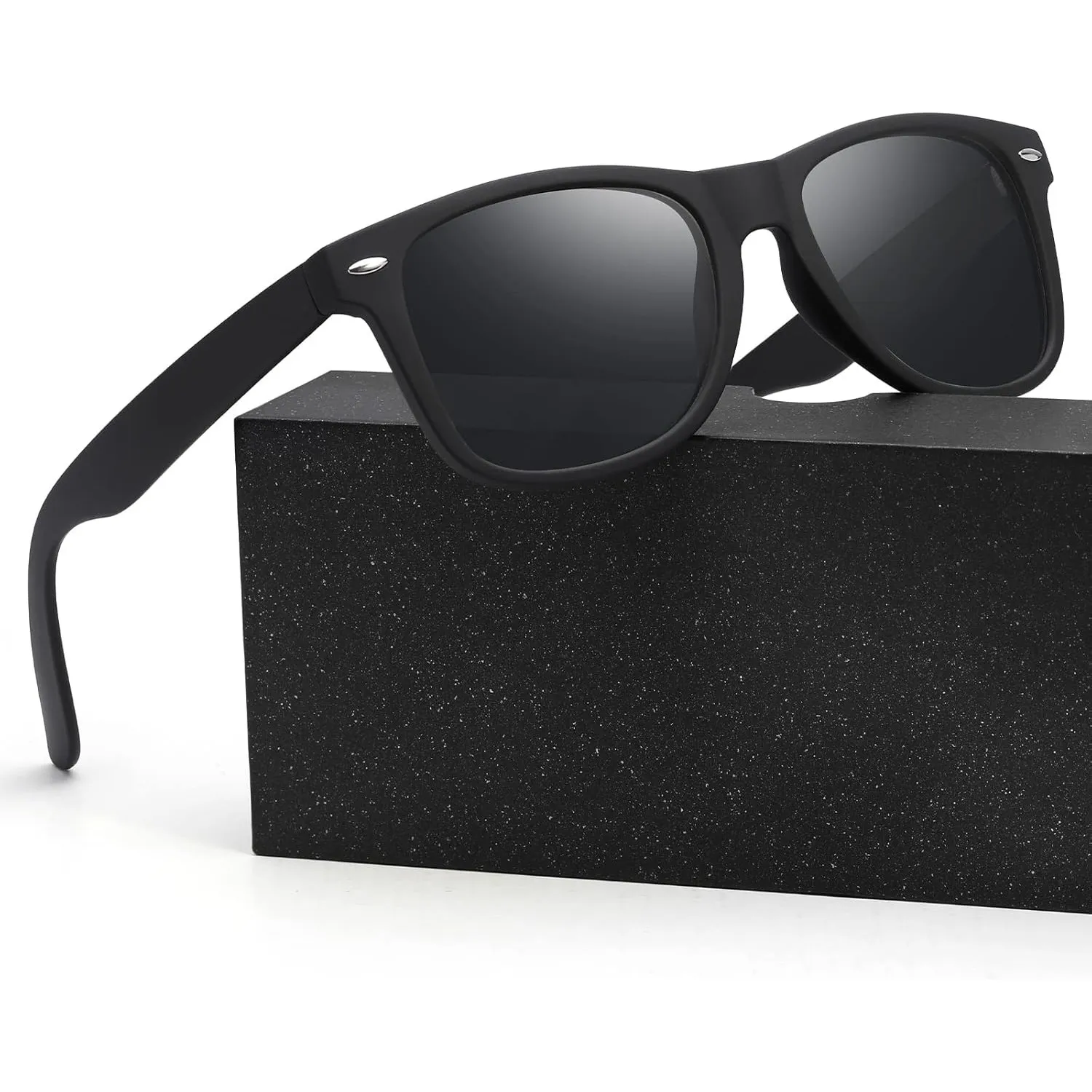 Polarisiert Sonnenbrille Herren Damen-Sunglasses Men-Sportbrille | Sonnenbrillen,Schwarz,Unisex,Retro,Klassische,Polari…