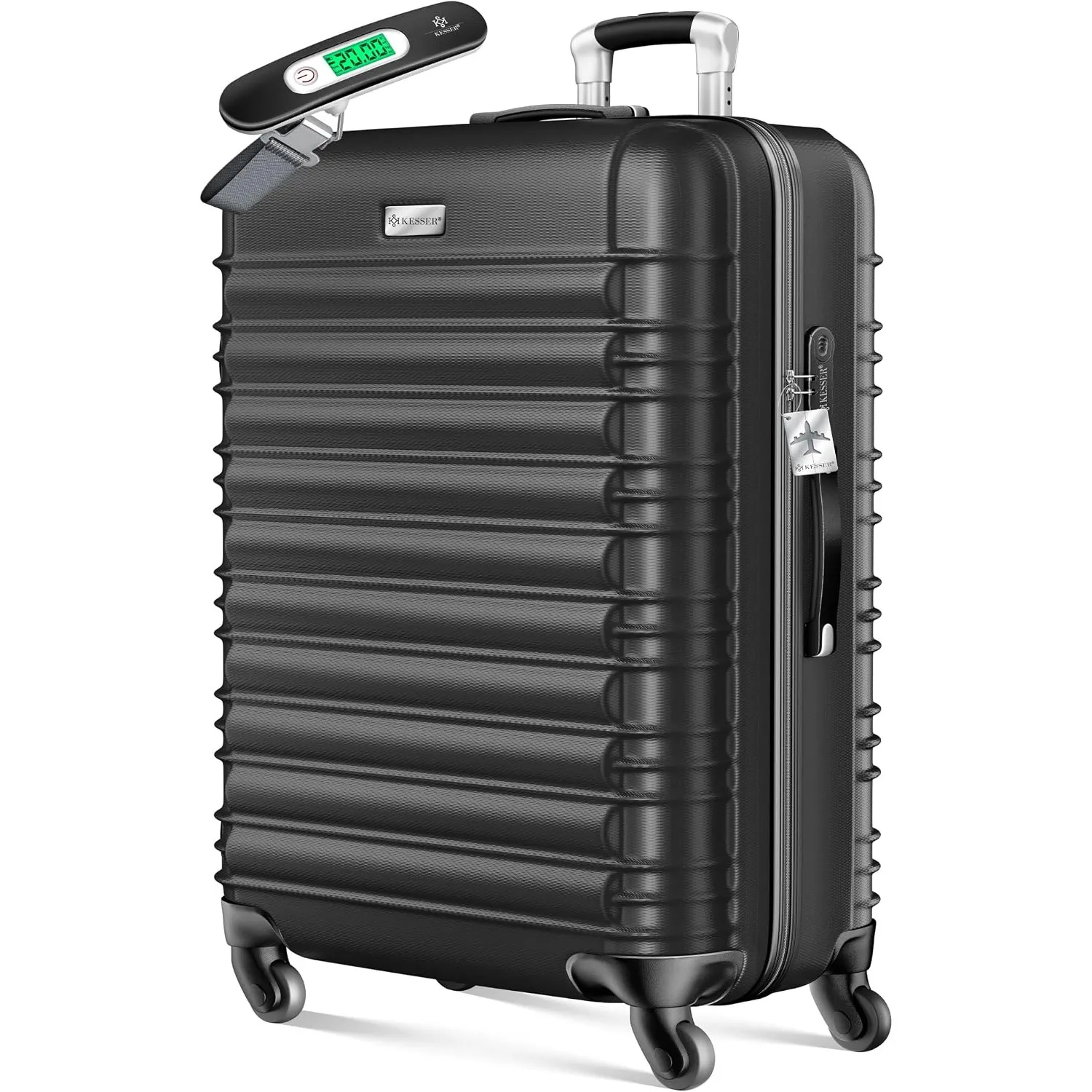 KESSER® Reisekoffer 120L Großer Hartschalen Koffer Inkl. Kofferwaage + Gepäckanhänger | Trolley Gepäck Rollkoffer Zahle…