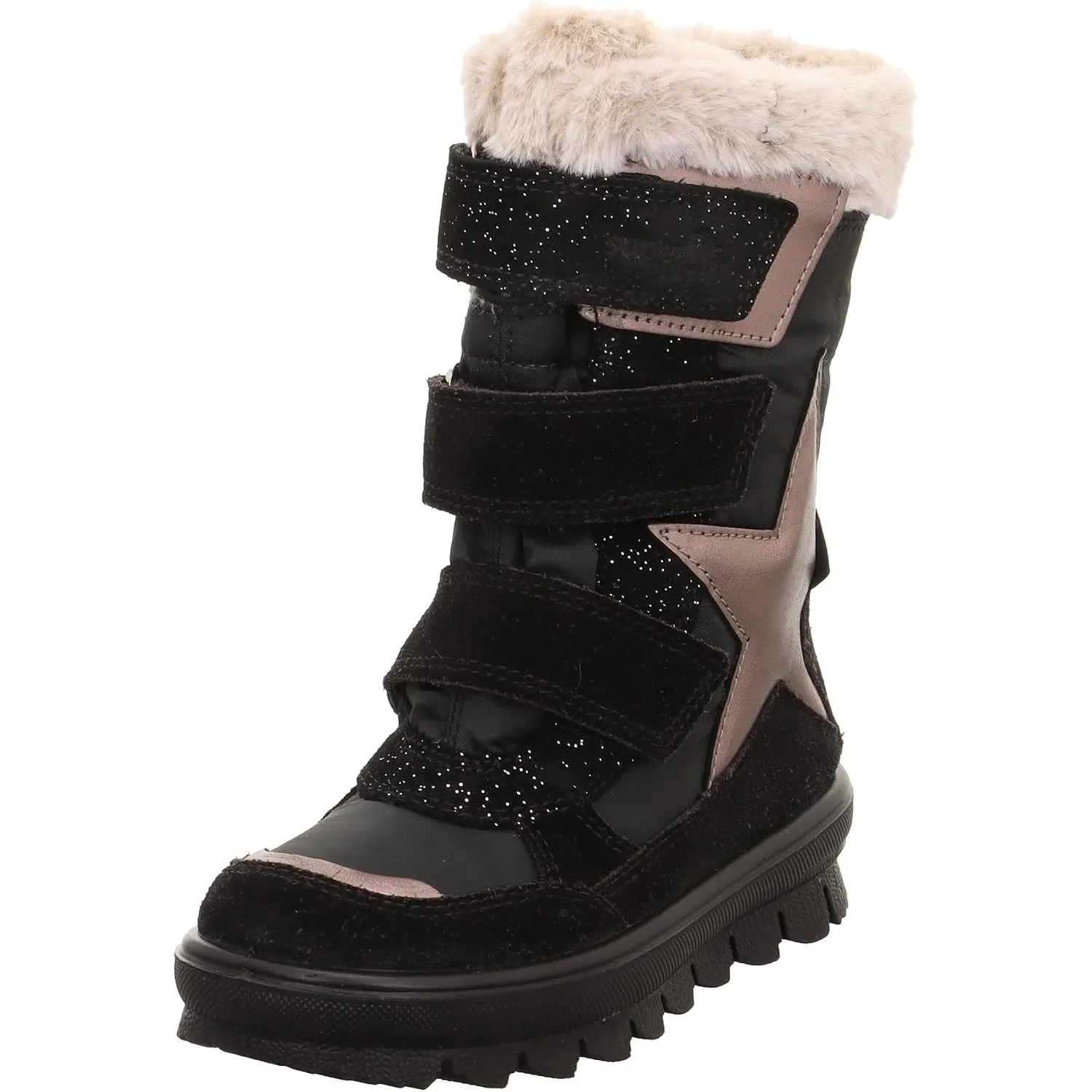 Superfit Mädchen Mädchen Flavia Mädchen Warm Gefütterte Gore-tex Schwarz/Beige 0000Stiefel