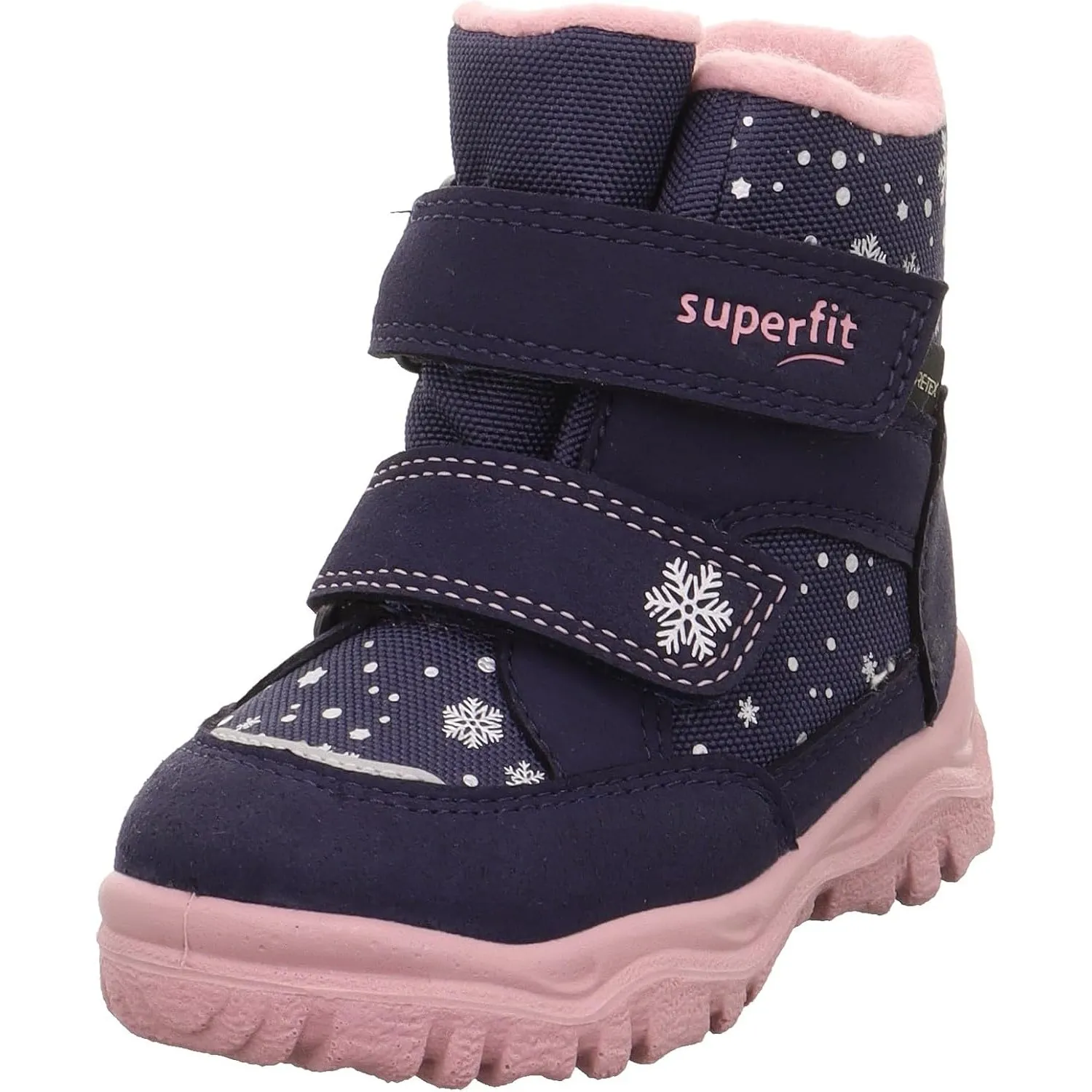 Superfit Mädchen Husky1 Warm Gefütterte Gore-tex Schneestiefel, Blau Rosa 8020, 26 EU