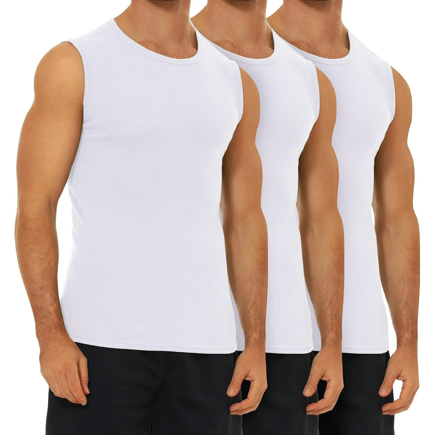 FALARY 3er/6er Pack Unterhemd Herren Baumwolle Tank Top Unterhemden S-5XL | Athletic Muskelshirts, Männer Unterhemden, …