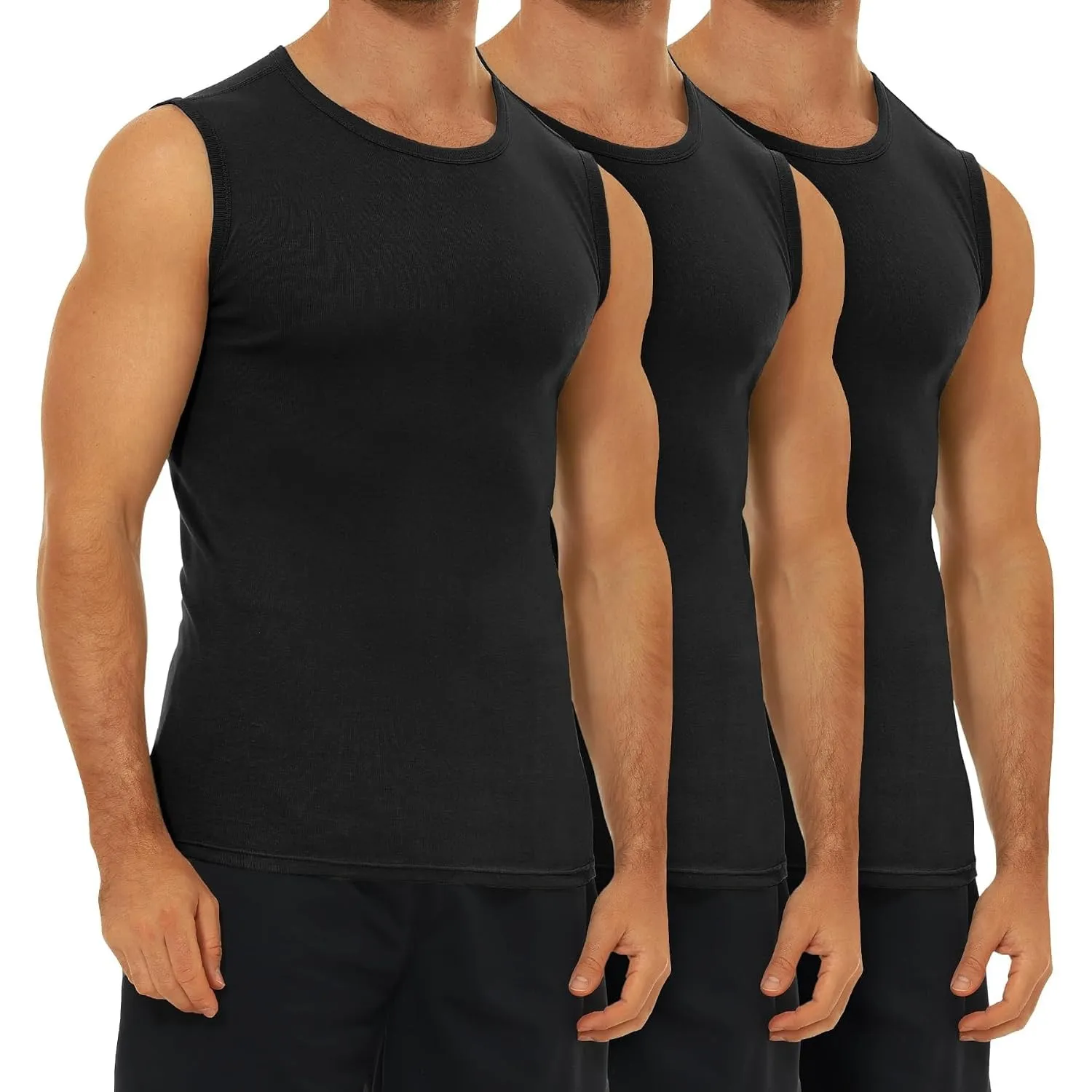 FALARY 3er/6er Pack Unterhemd Herren Baumwolle Tank Top Unterhemden S-5XL