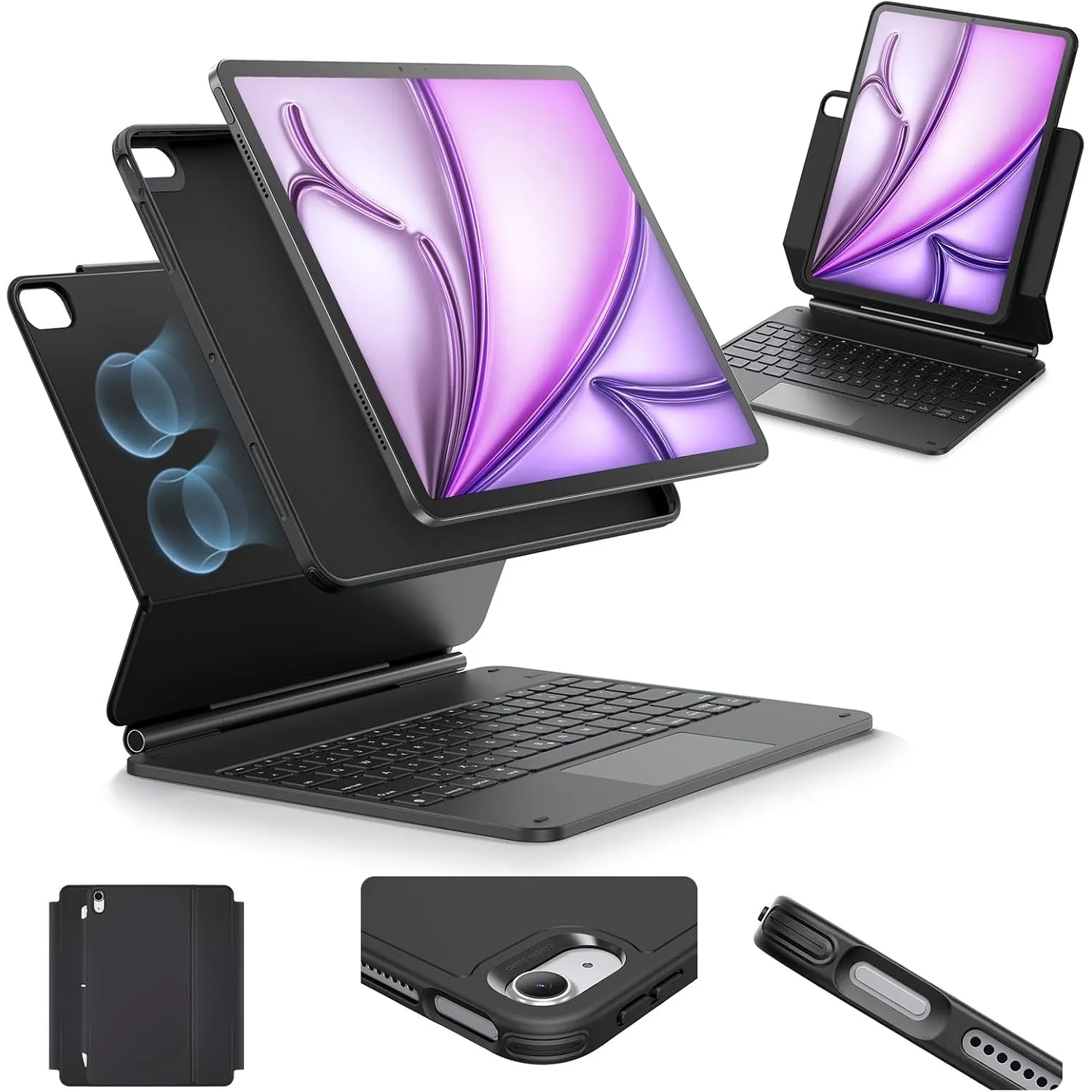 ESR für iPad Air 13" Hülle mit Tastatur, Multi-Modus Magnetständer