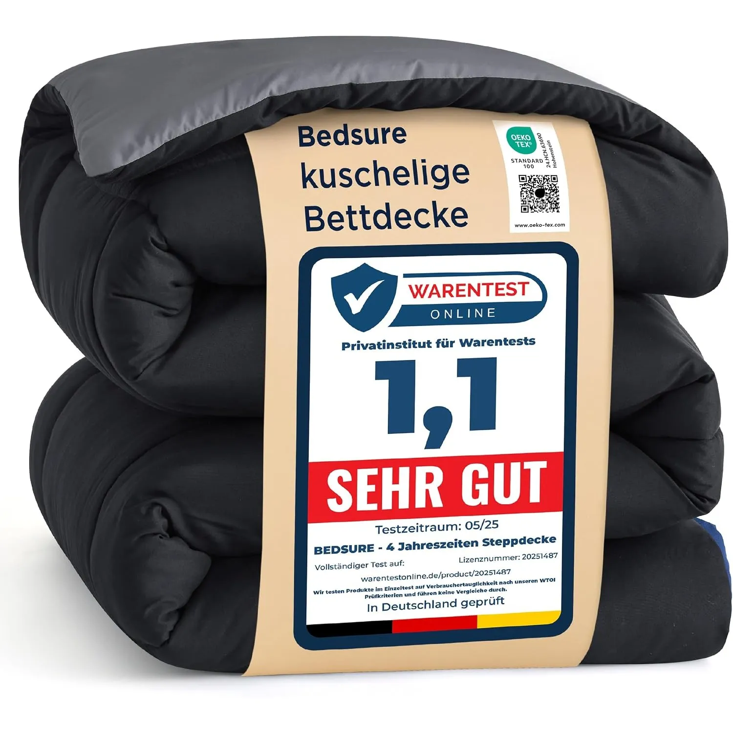 BEDSURE Bettdecke Ohne Bezug 135x200 - Bettdecke mit Integriertem Bezug