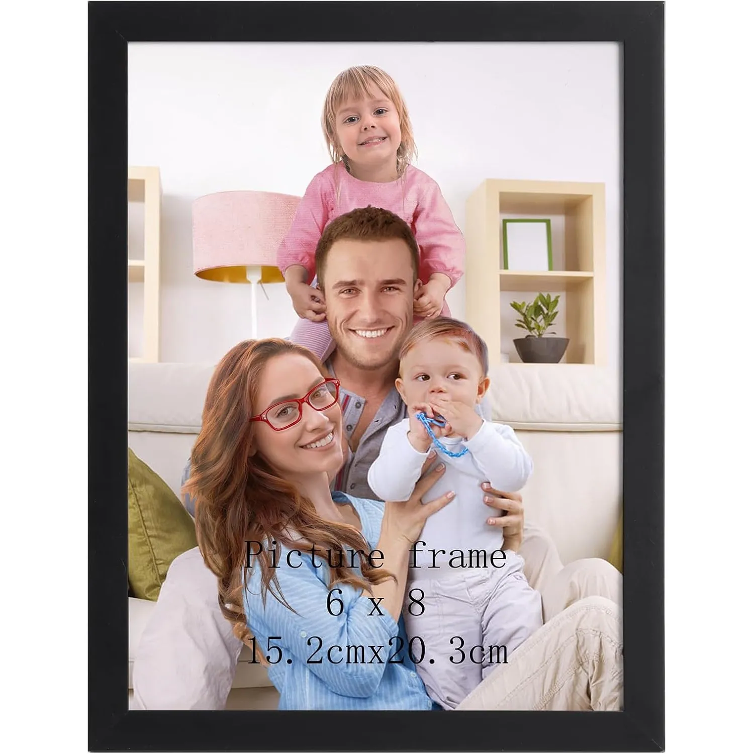 Giftgarden Schwarze Bilderrahmen 15x20 cm | Moderner Fotorahmen für 20x15 Foto und Bilder, Glattes Schlankes Design, Wa…