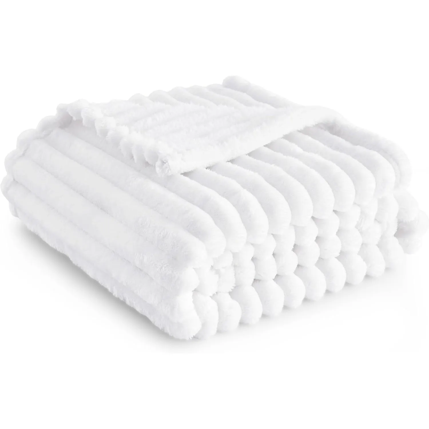 BEDSURE Kuscheldecke Flauschig - Wolldecke & Fleecedecke, Sofadecke, Weiche Warme Grobe Korddecke für Zimmer Deko, Wohn…