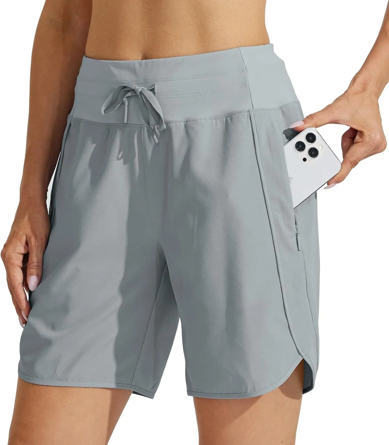WILLIT Women's Shorts, Sports Trousers, Short High Waist Running Trousers, Summer Running Shorts, Quick-Drying Hiking S…