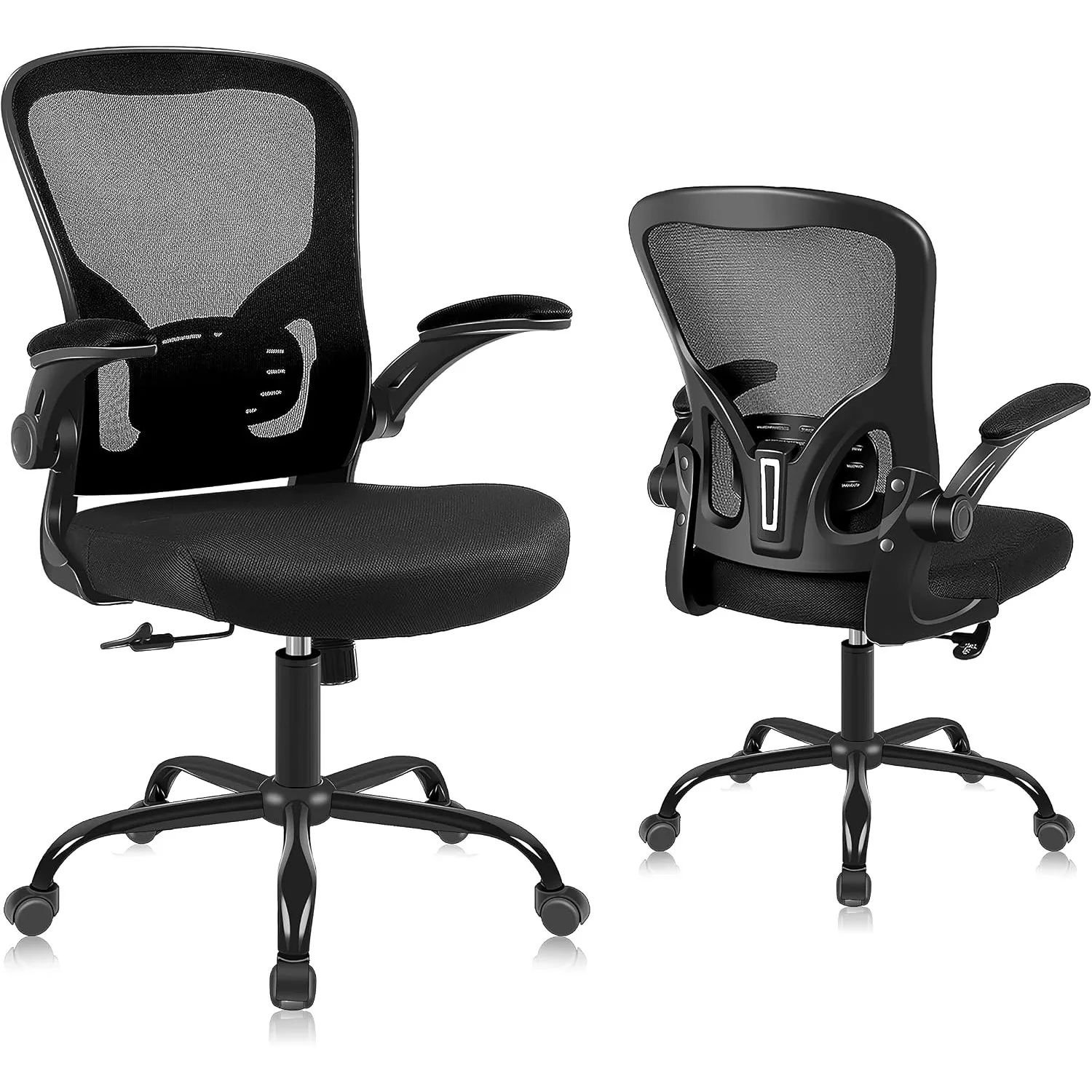 Youhauchair Bürostuhl Ergonomisch mit Hochklappbaren Armlehnen