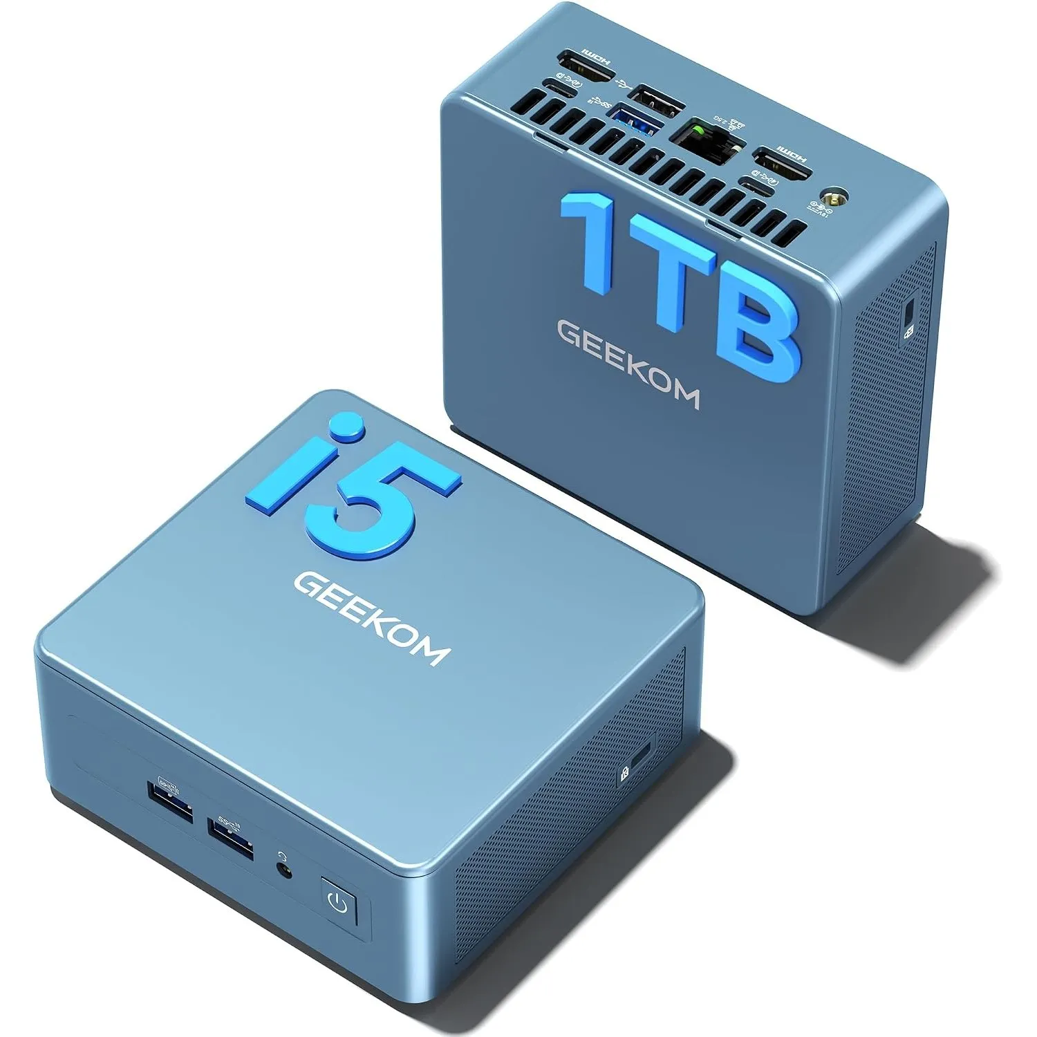 GEEKOM Mini PC IT13, Intel Core i5-13600H, 1 TB SSD &16 GB RAM(Aufrüstbar) | 24/7 stabil, 4 Displays bis 8K, 2× USB4, l…