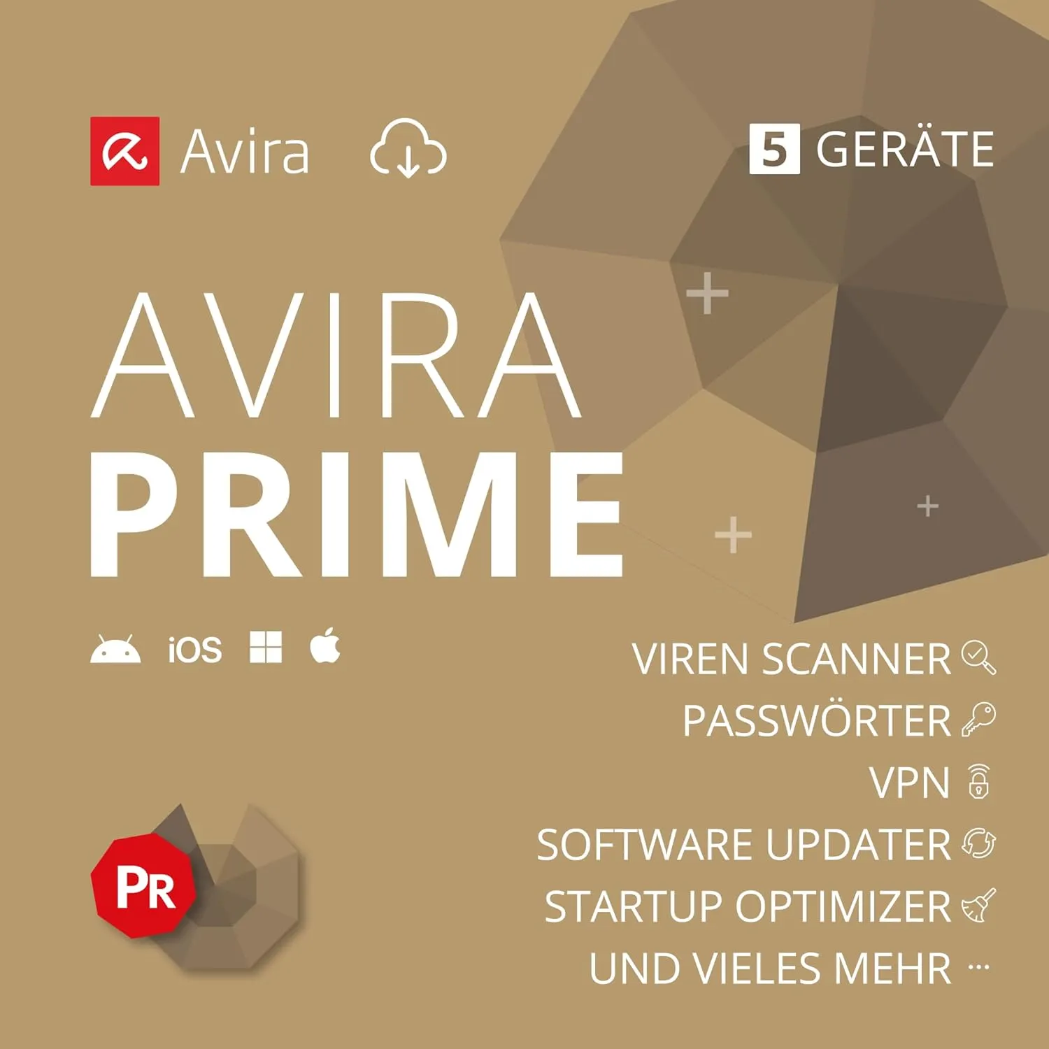 Avira Prime | 5 Geräte | Antivirus & Security | 1 Jahr | Aktivierungscode per Email
