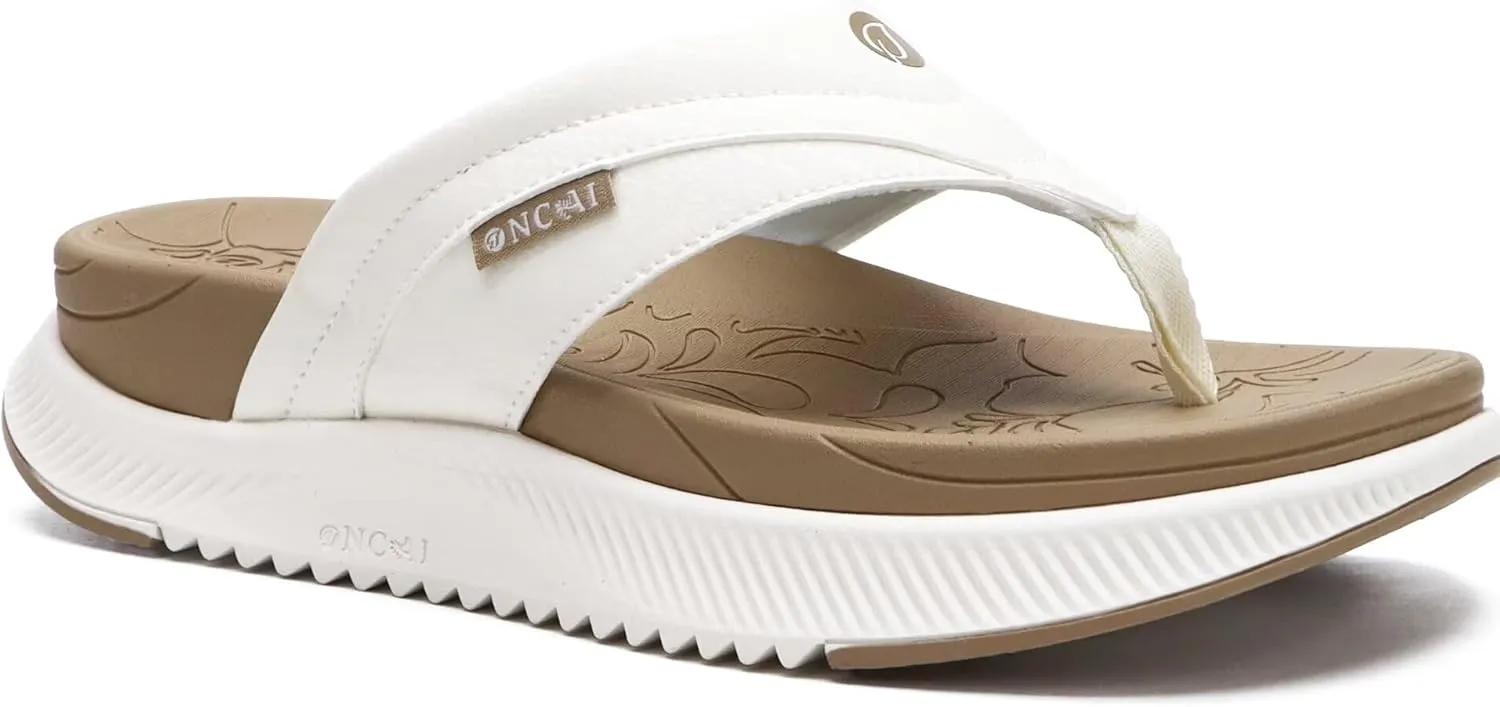 ONCAI Damen orthopädische Kissen Flip Flops Erholung Walking Sandalen für Damen mit Arch Support Sommer bequem Slip On …