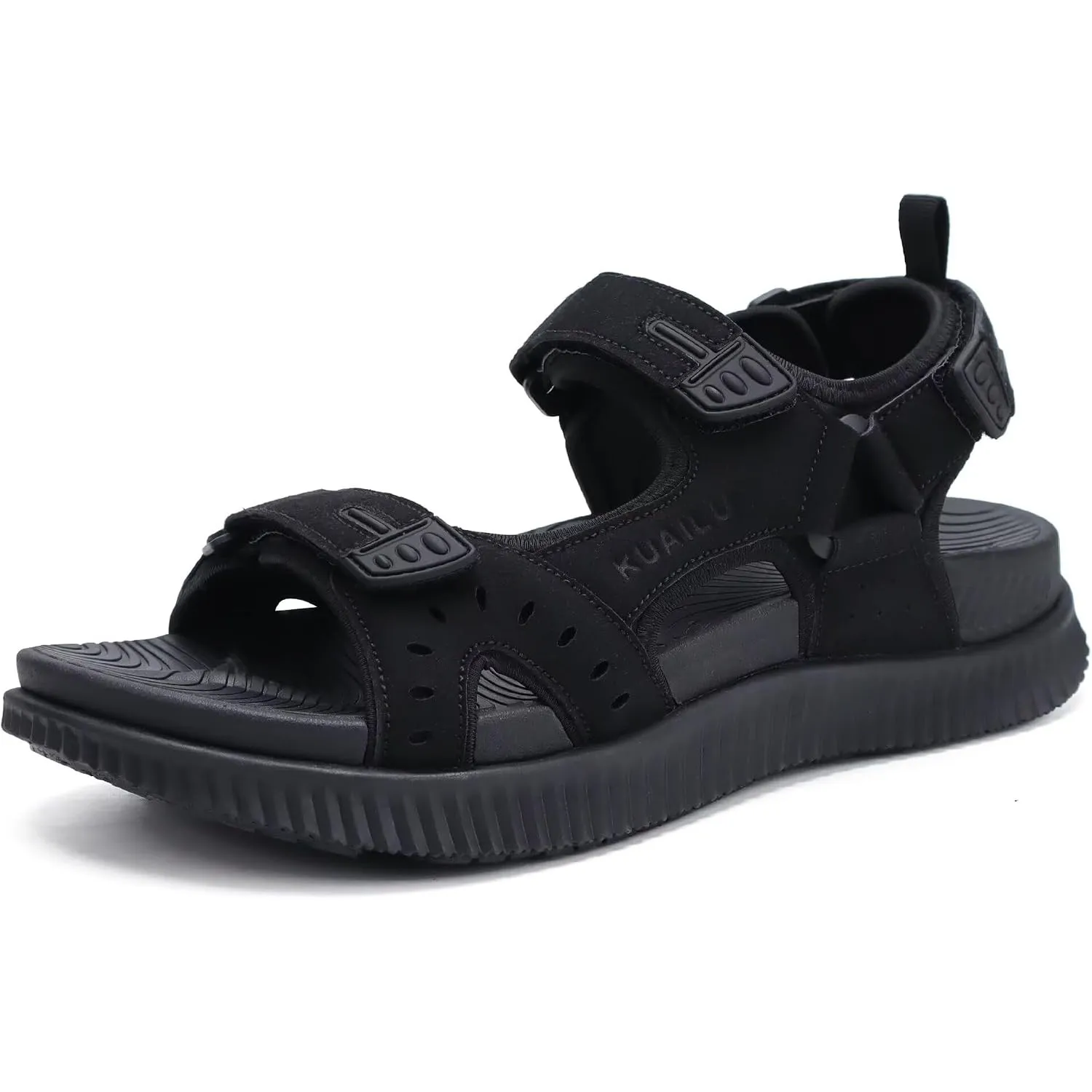 KuaiLu Herren Wandersandalen Bequeme Orthopädische Recovery Trekkingsandalen Outdoor Sommer Casual Strand Dickes Kissen…