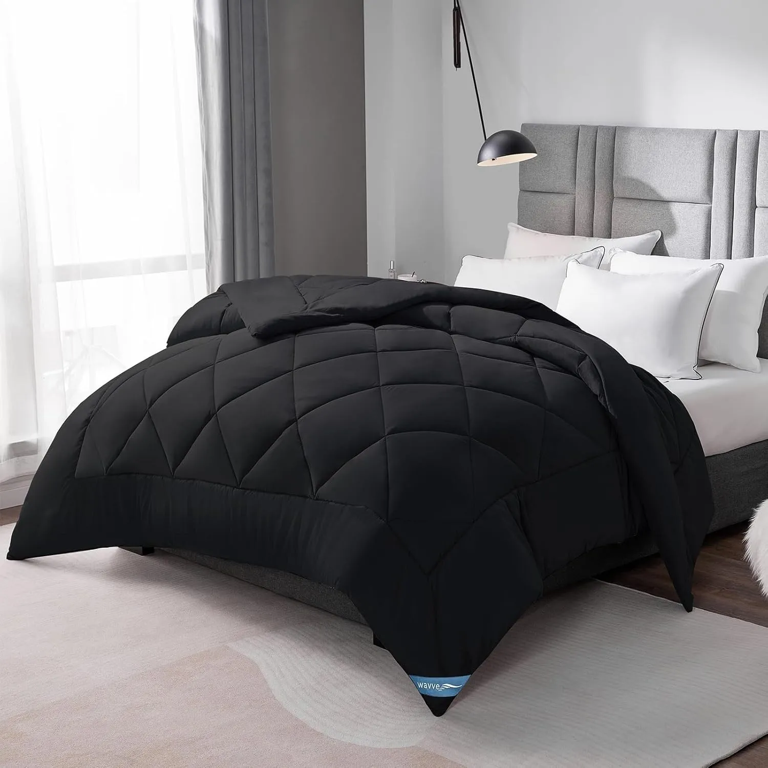 WAVVE Bettdecke 200x200cm Ganzjahresdecke 4 Jahreszeiten, Steppdecke 300gsm Mikrofaser 200x200 cm, Super Weiche Zudecke…