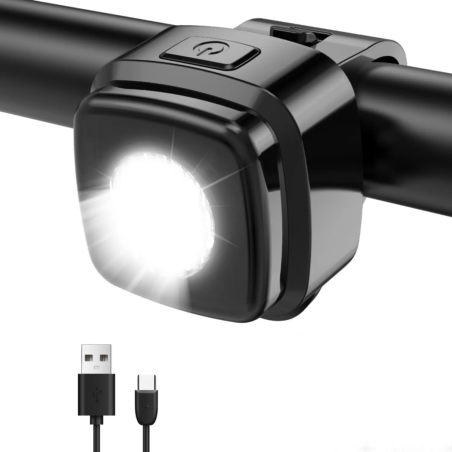 Antimi Fahrradlicht vorne,IPX5 Fahrrad Frontlicht StVZO-zugelassen Ahead Led Fahrrad licht fahrradlampe wasserdicht Bla…