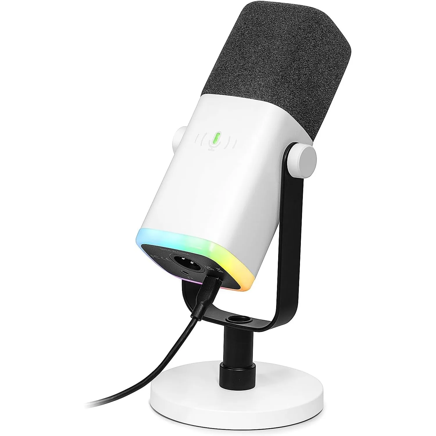 FIFINE USB XLR Mikrofon für Streaming Podcast Studio, Dynamisch Microphone Gaming PC mit Stummschalttaste, für PS4/5 Ma…