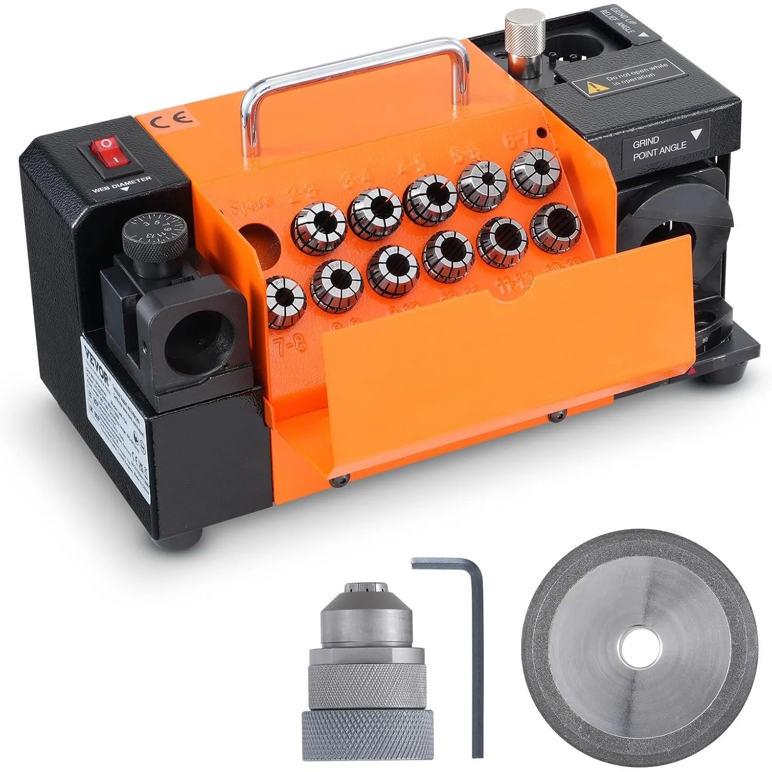 VEVOR Bohrerschleifgerät 120 W für φ3–13 mm Bohrer mit CBN Rad