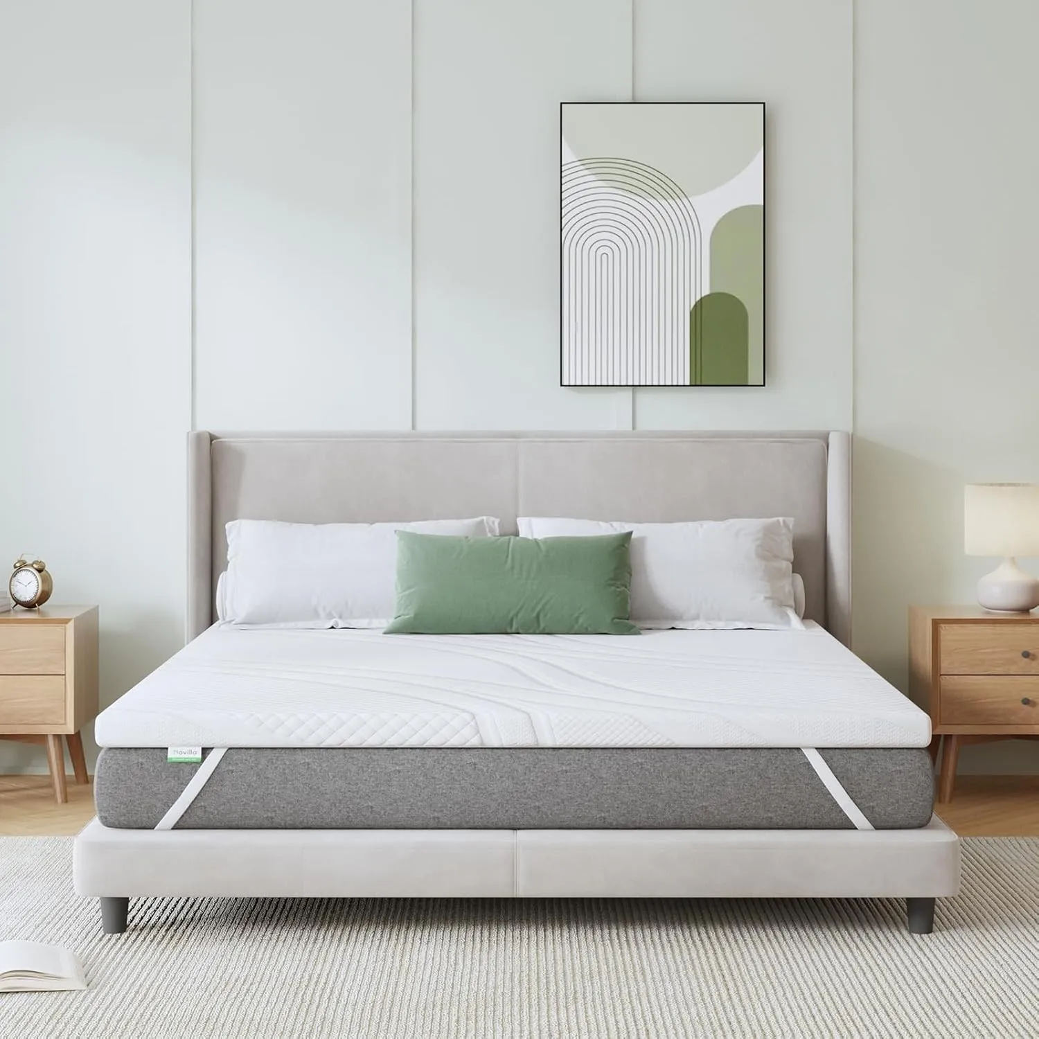 Novilla Matratzen Topper 180x200 cm, Gel Memory Foam, 7.5cm Höhe, Oeko-TEx